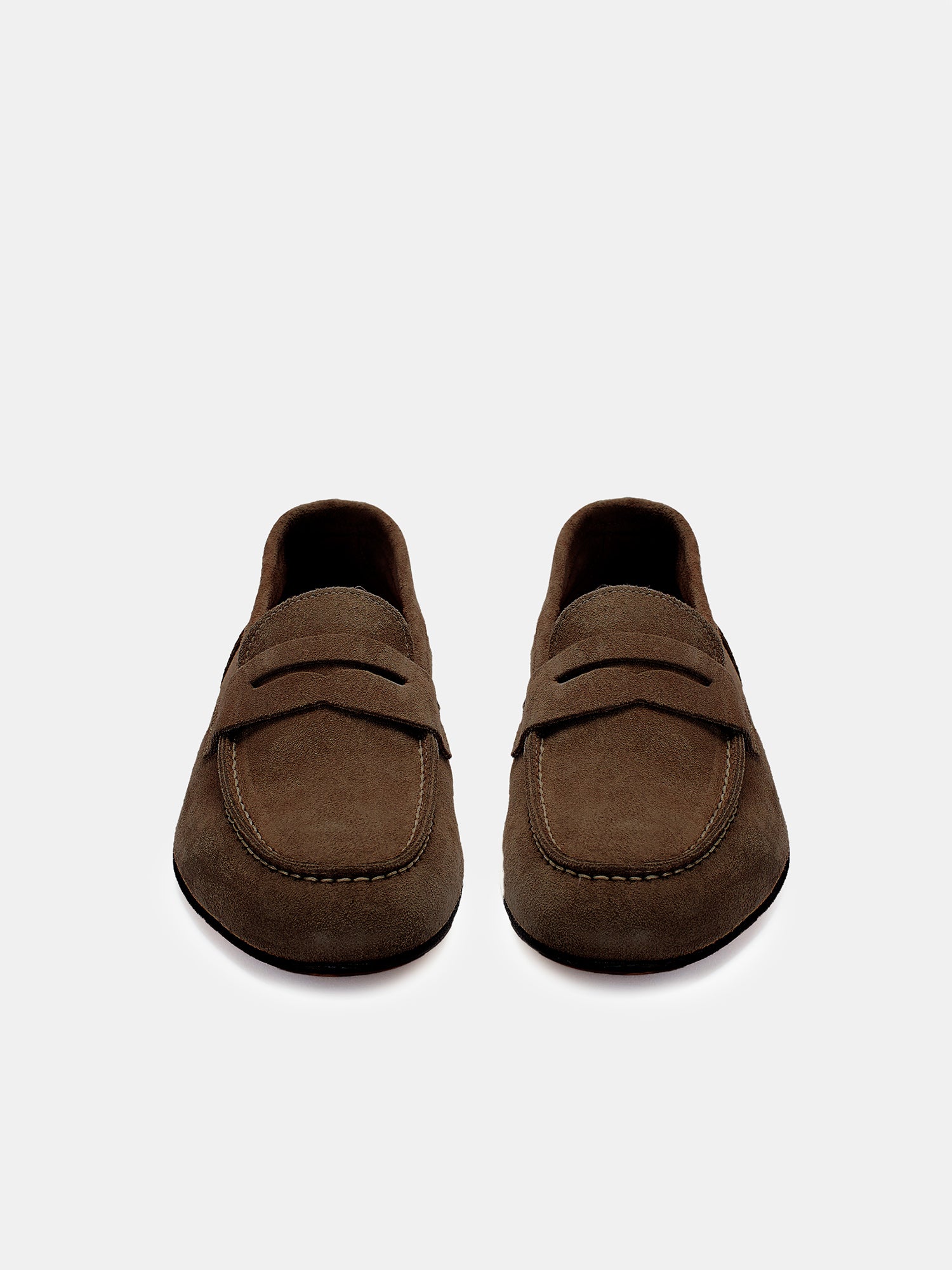 Suede leather loafer