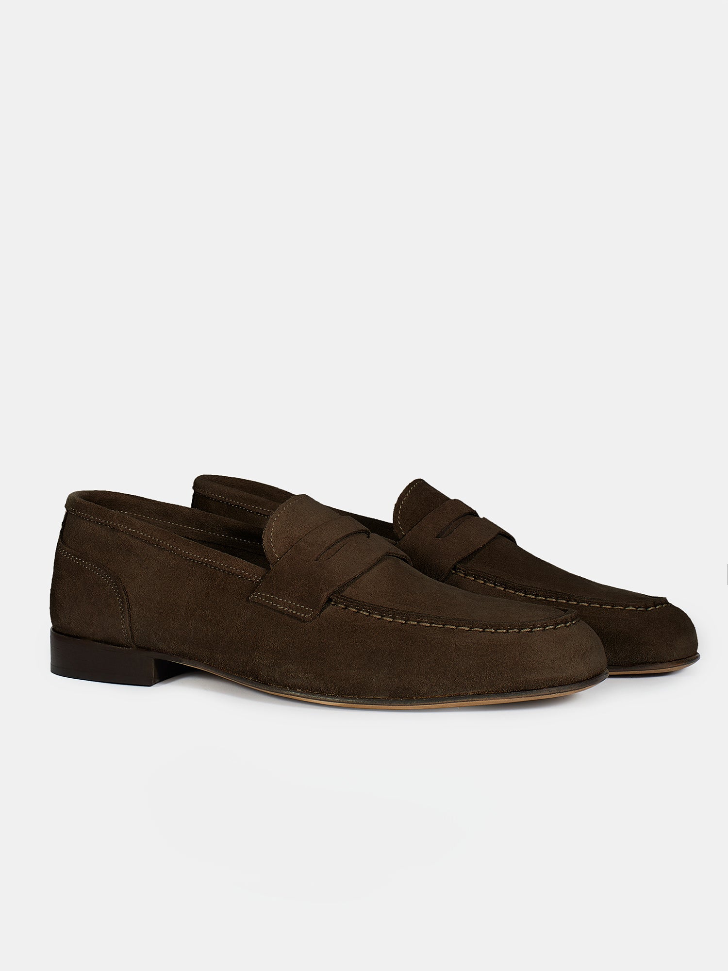 Suede leather loafer