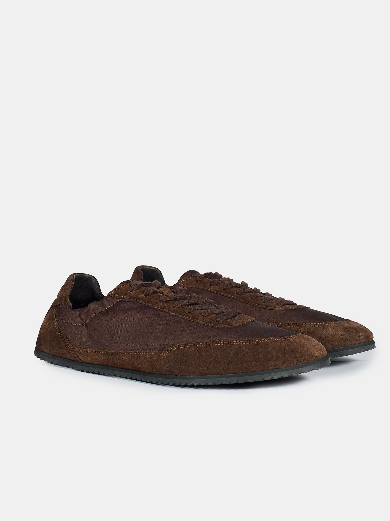 Sneakers in nylon e suede