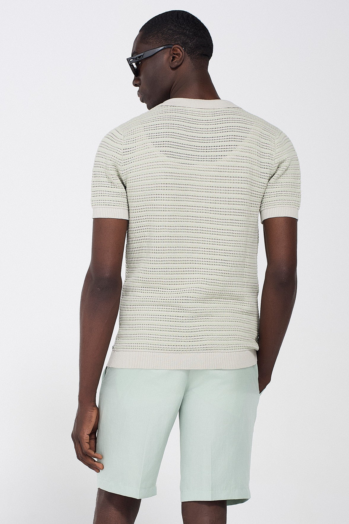 CROCHET POLO SHIRT