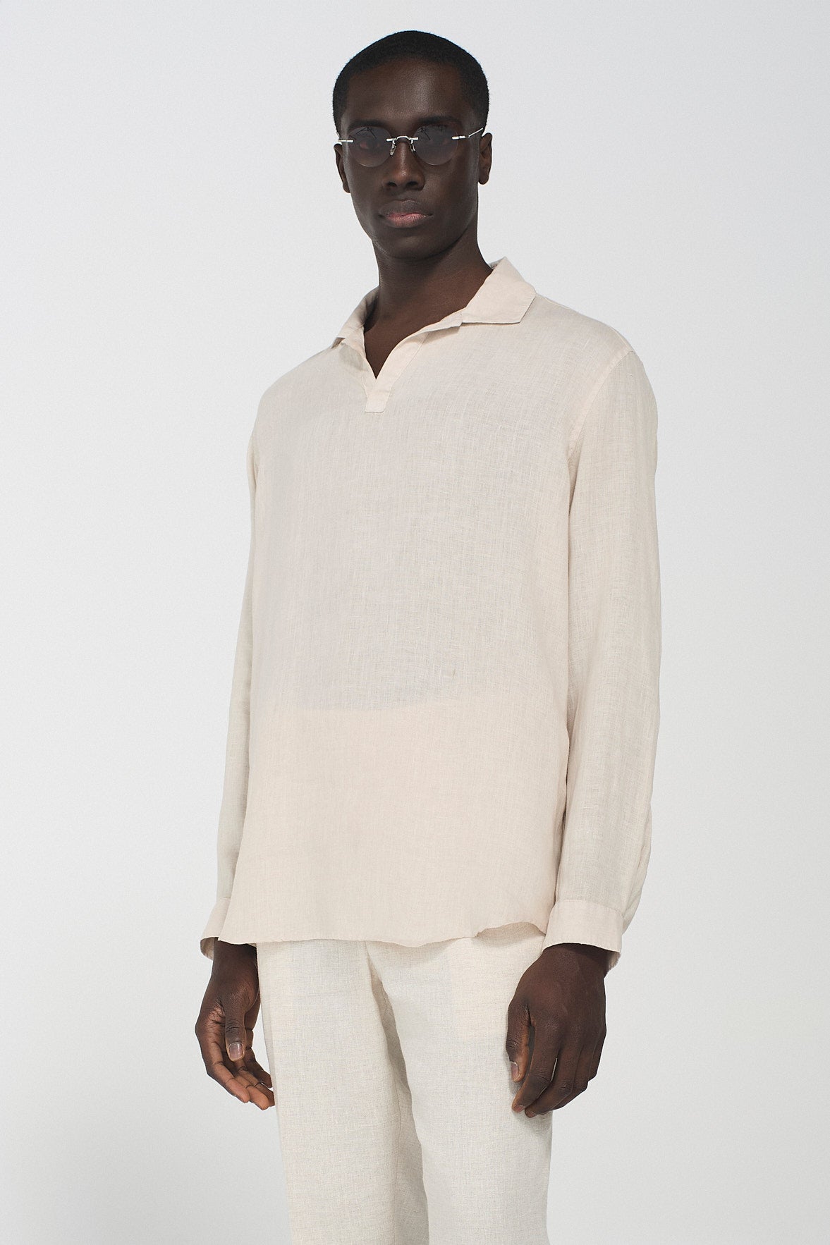 LINEN SAFARI SHIRT