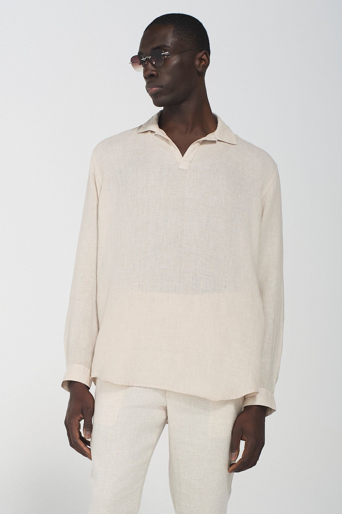 CAMICIA IN LINO SAFARI