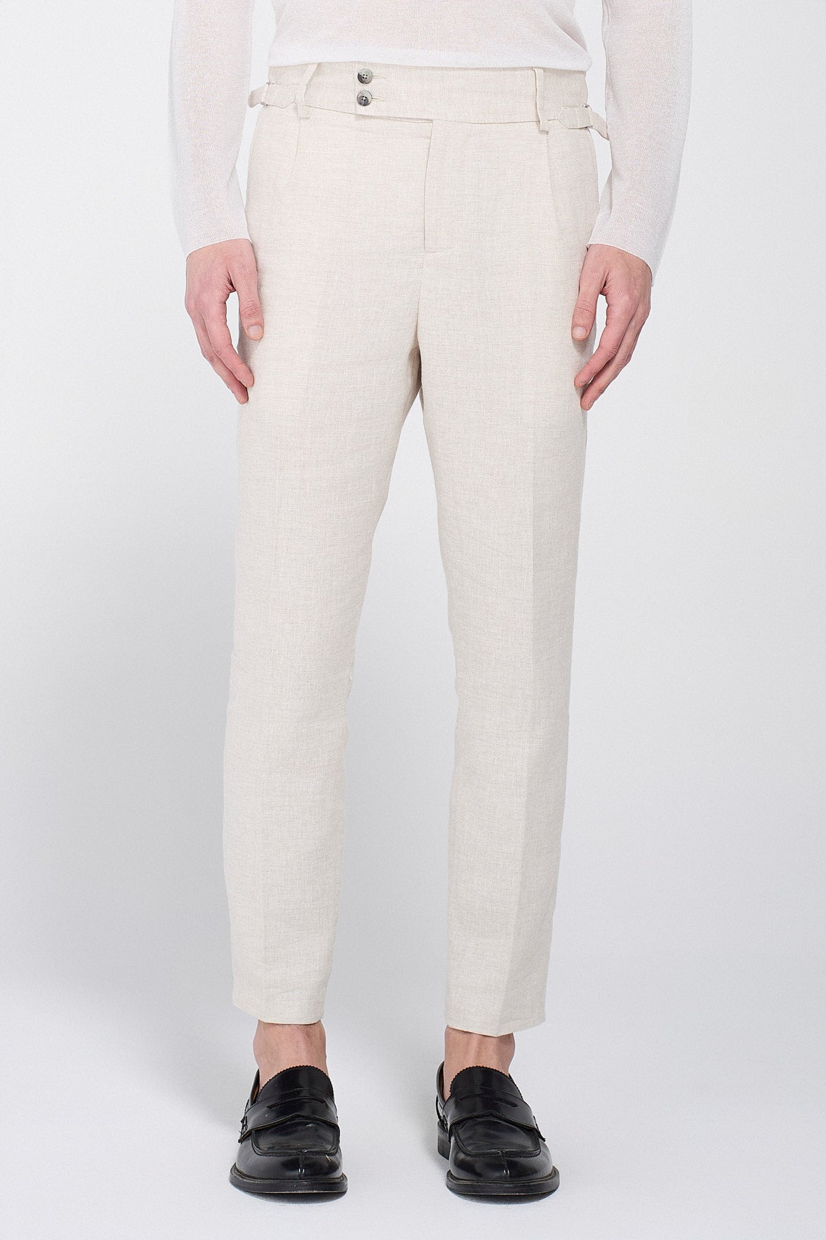 PANTALONE DA ABITO IN LINO