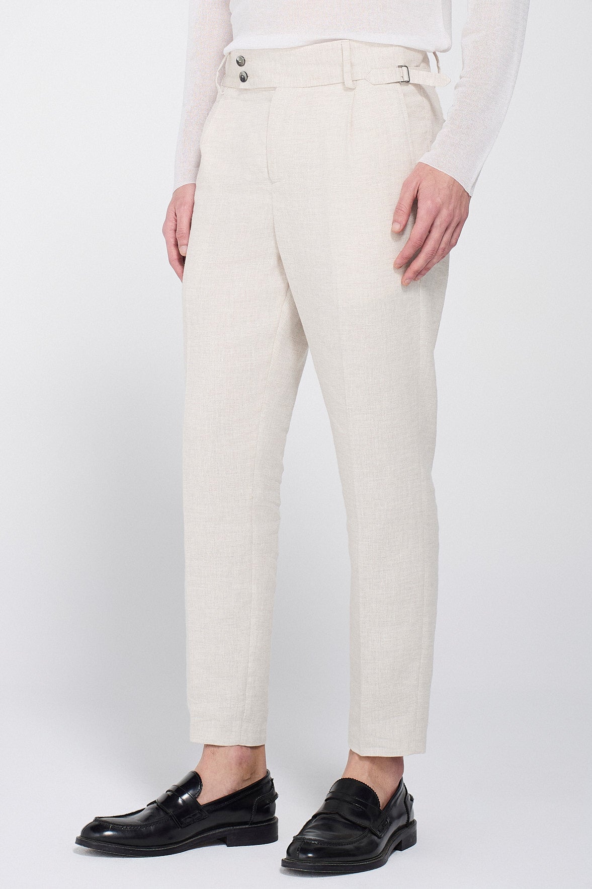 PANTALONE DA ABITO IN LINO
