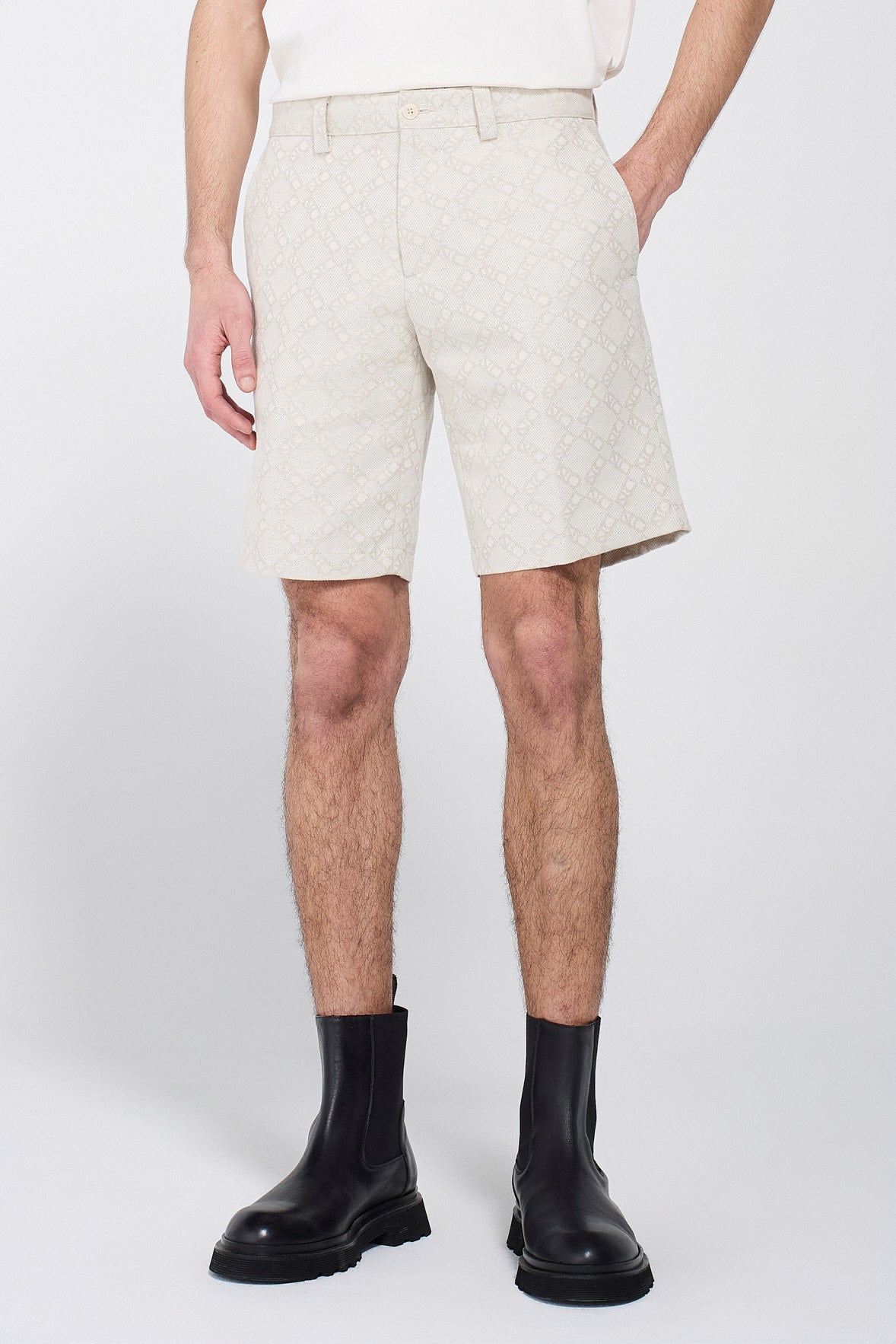 CANVAS MONOGRAM SHORTS