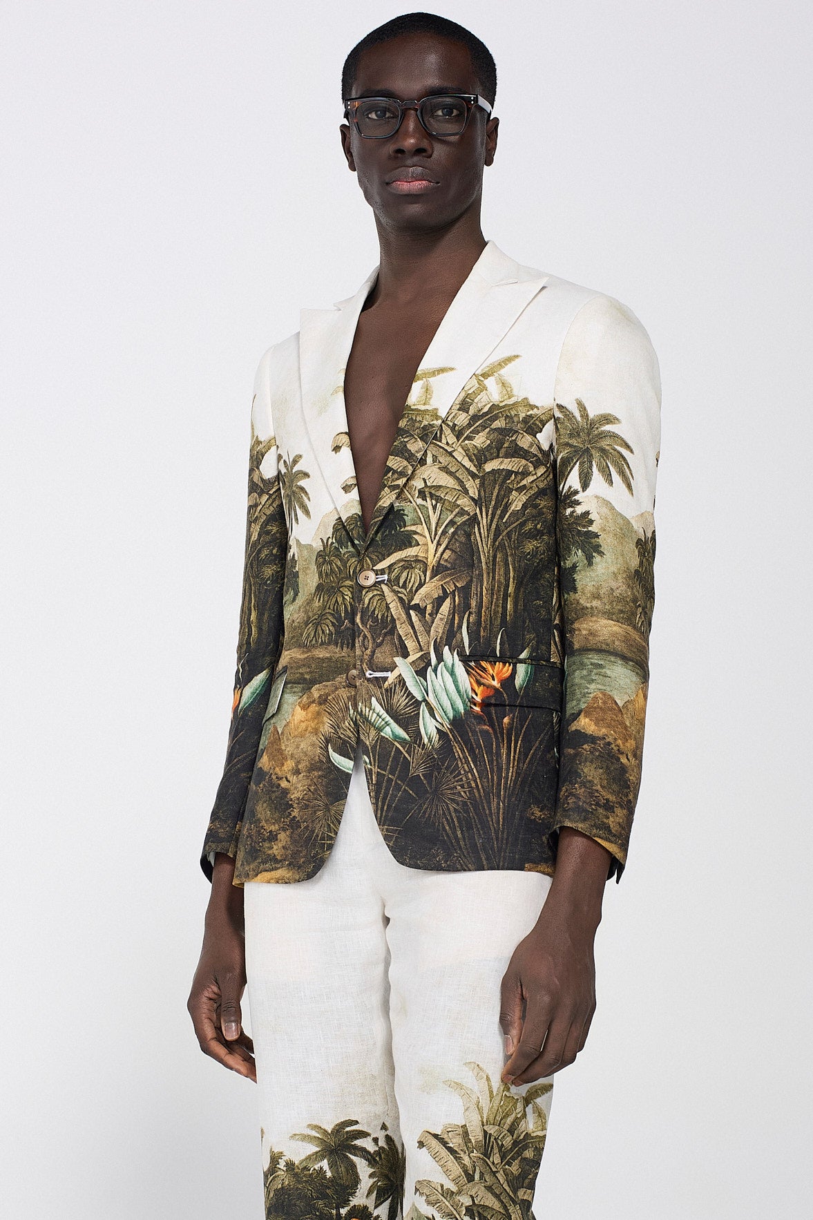 BLAZER DA ABITO STAMPA COLONIAL