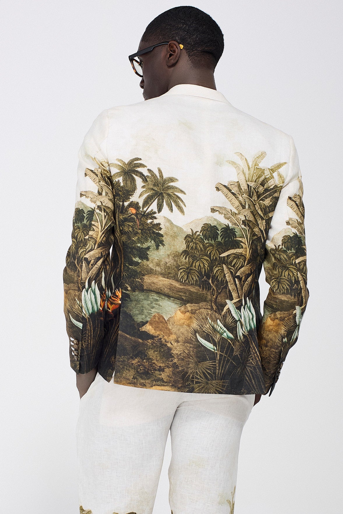 COLONIAL PRINTED SUIT BLAZER