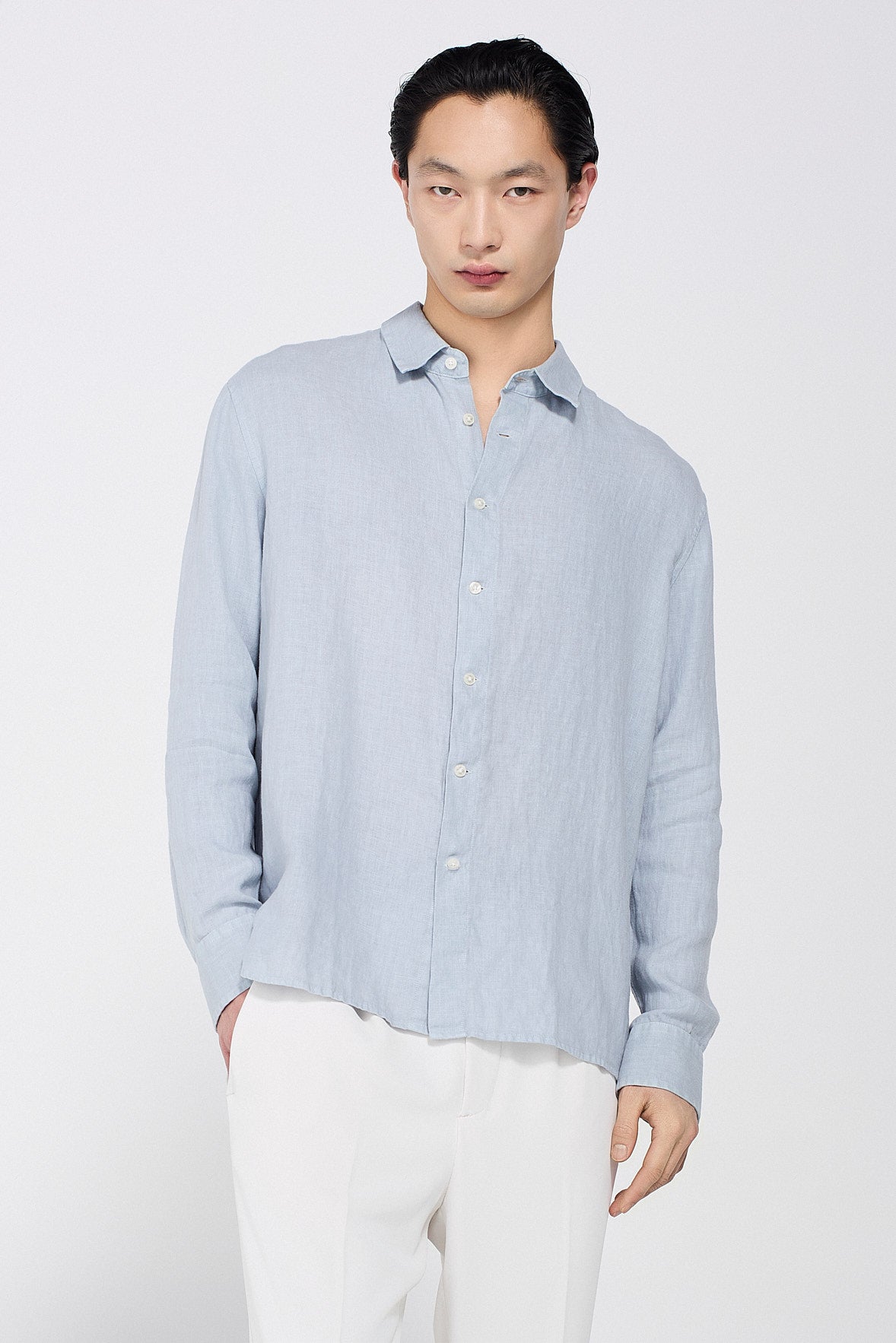 RELAXED FIT LINEN SHIRT
