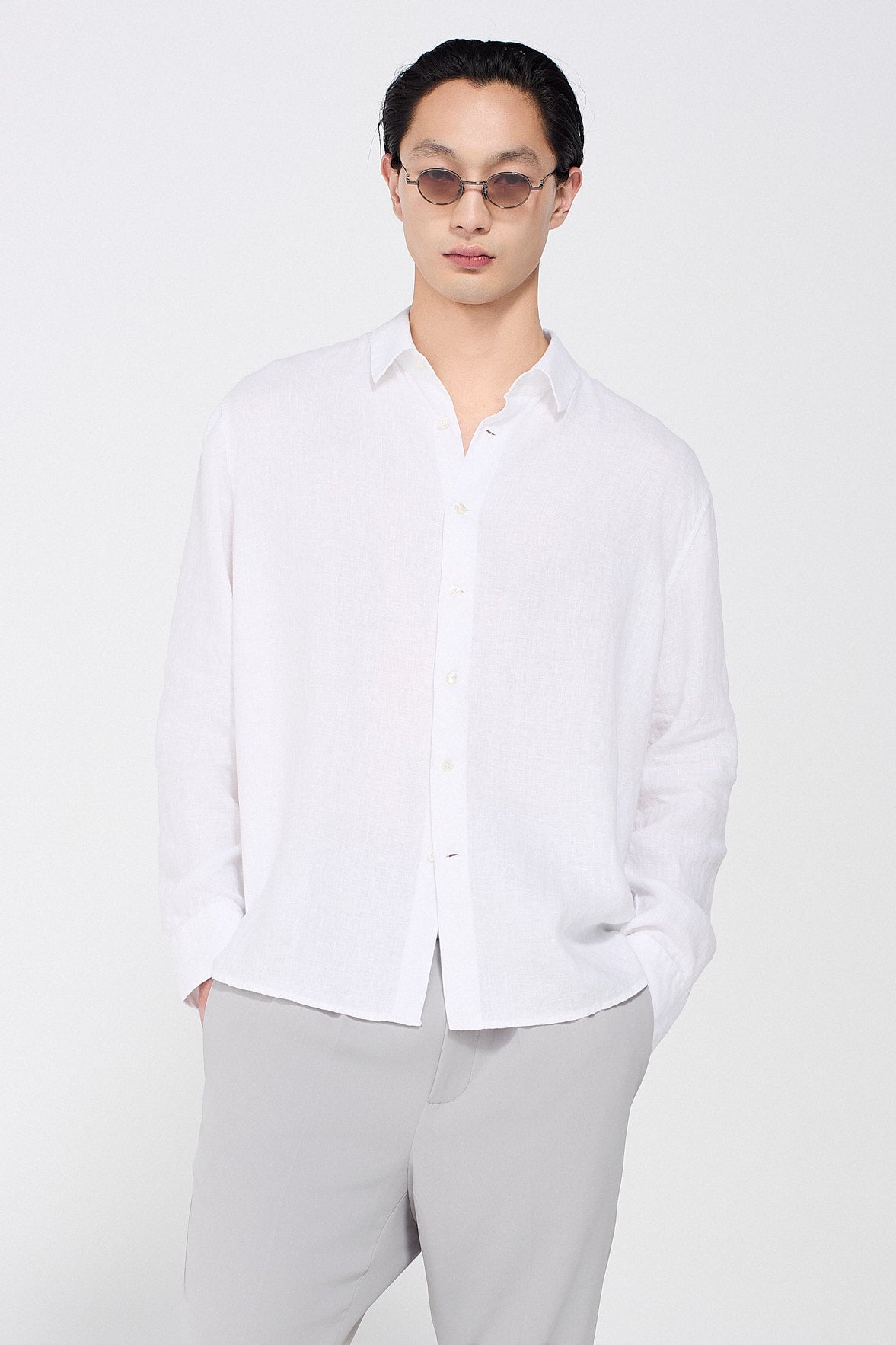 RELAXED FIT LINEN SHIRT