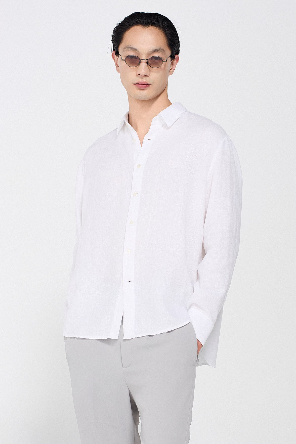 RELAXED FIT LINEN SHIRT