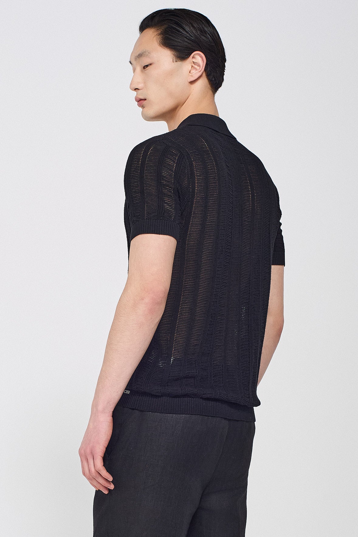 CROCHET POLO SHIRT