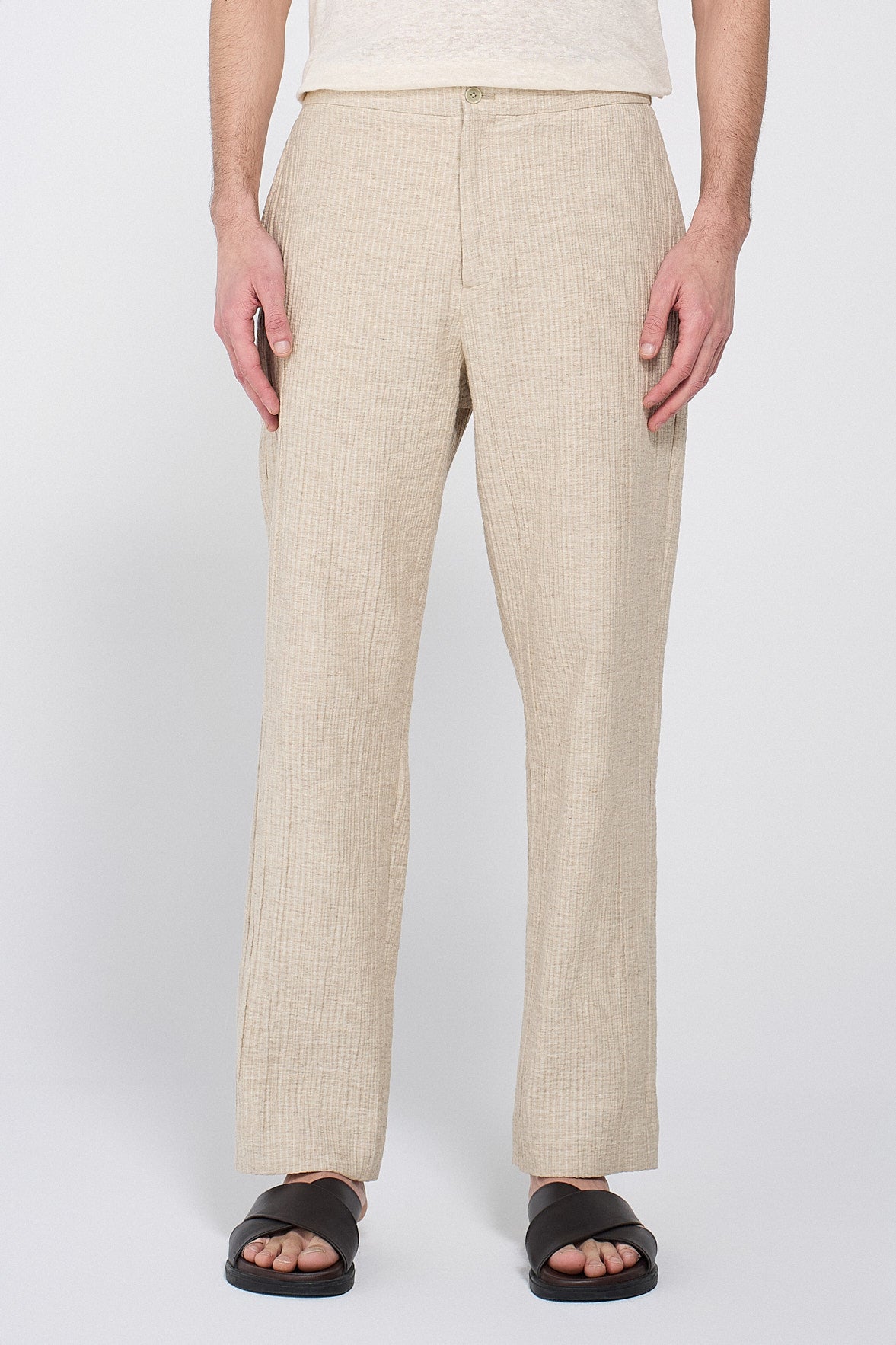 PANTALONE TESSUTO GOFFRATO