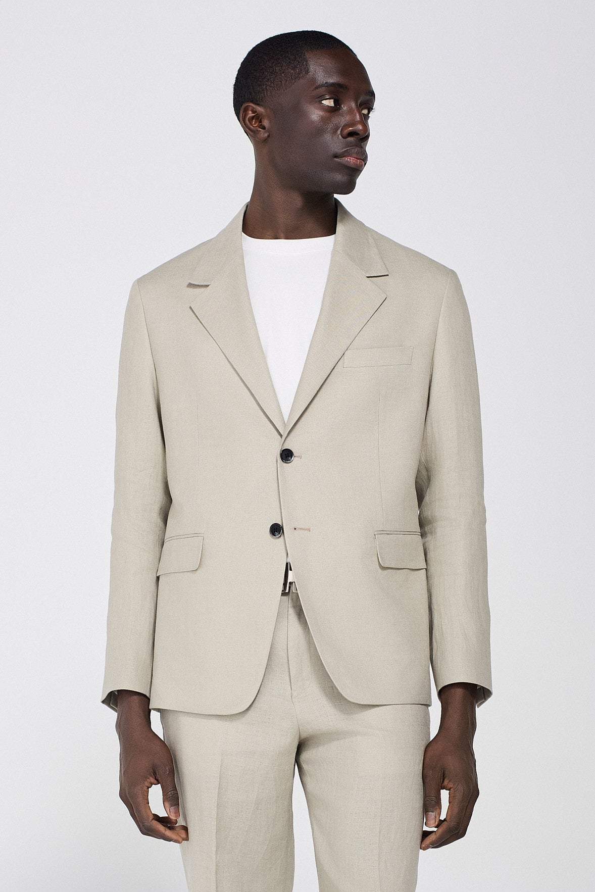BLAZER DA ABITO IN LINO RELAXED FIT
