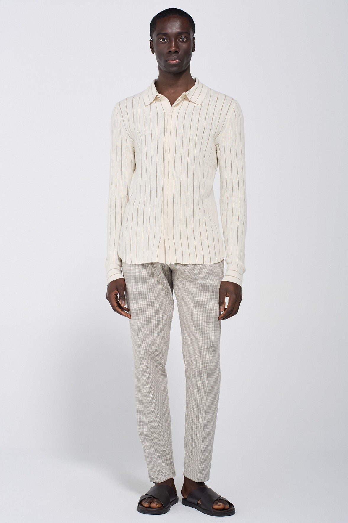STRIPED KNIT SHIRT