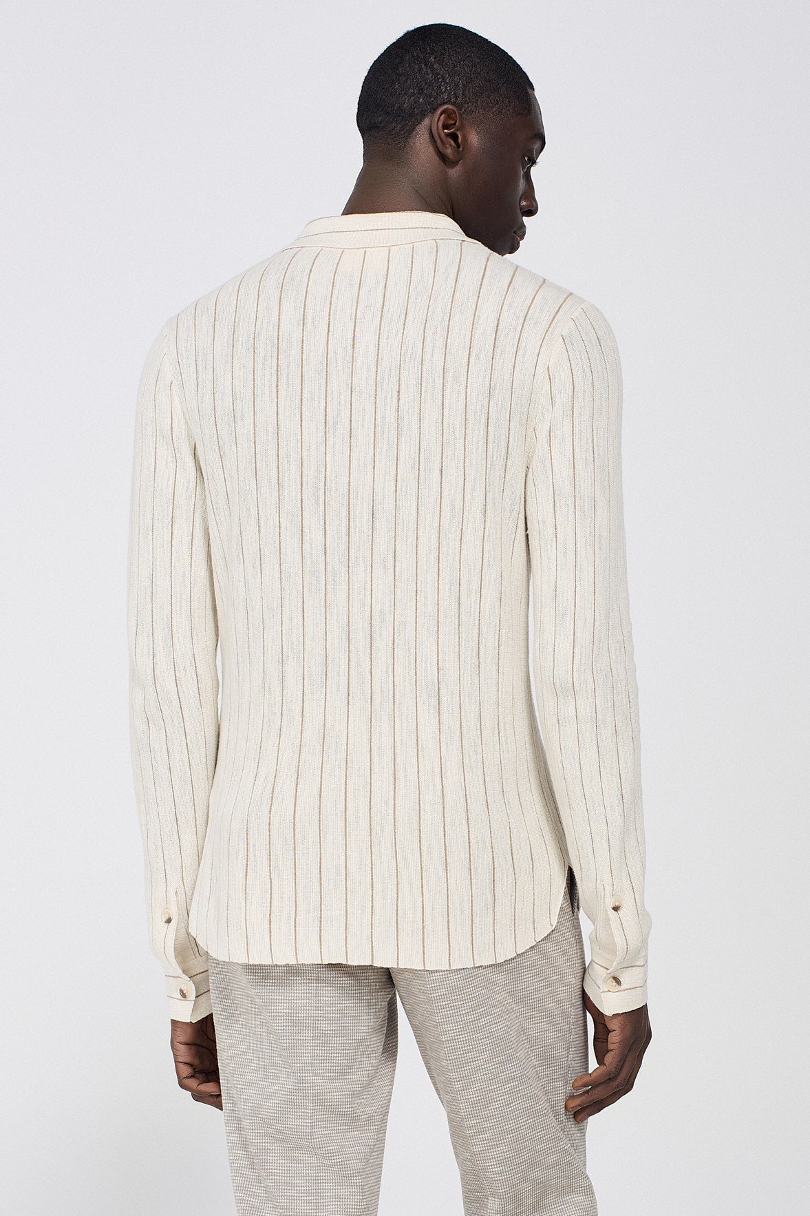 CAMICIA IN MAGLIA A RIGHE