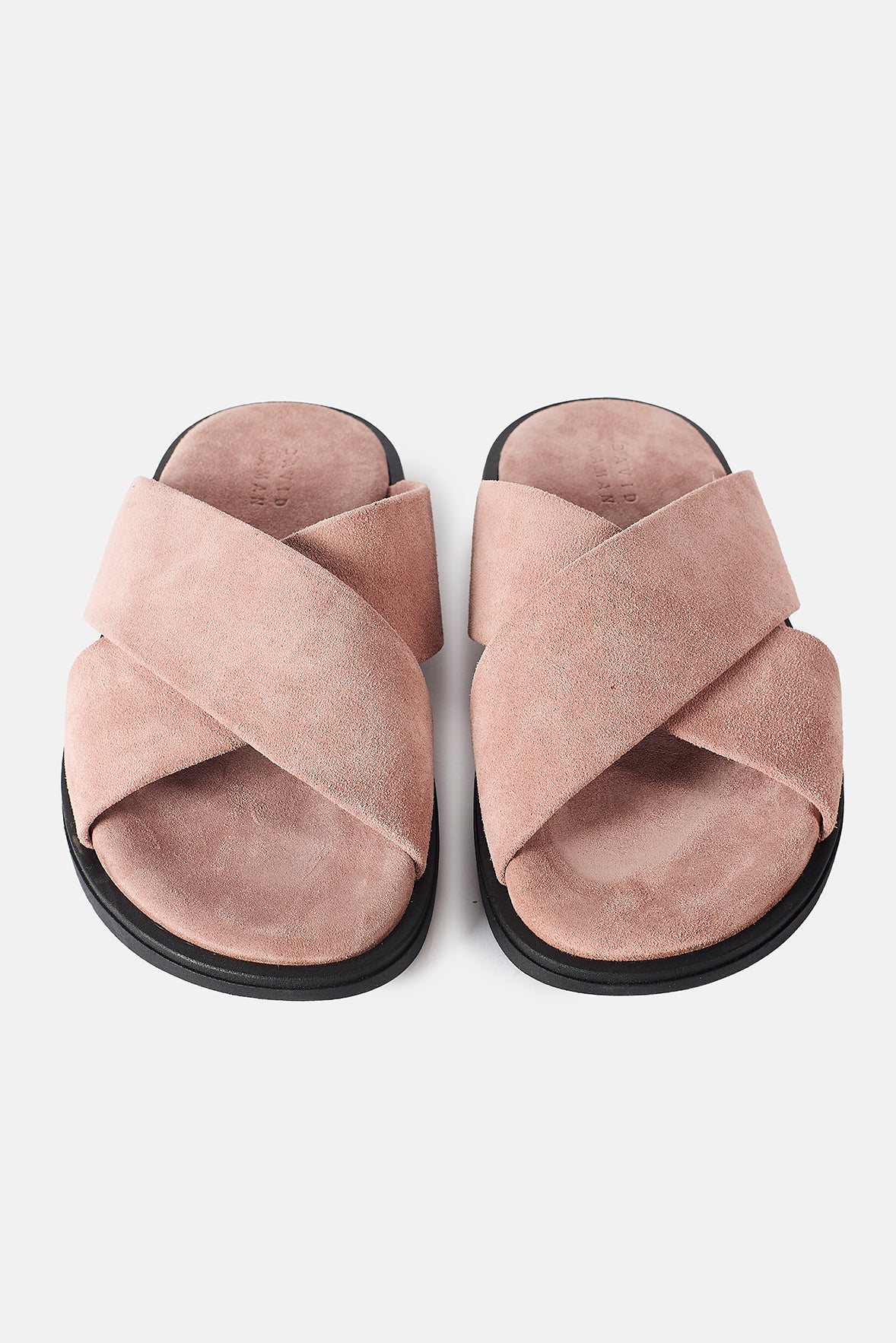 CROSSED SUEDE SANDAL