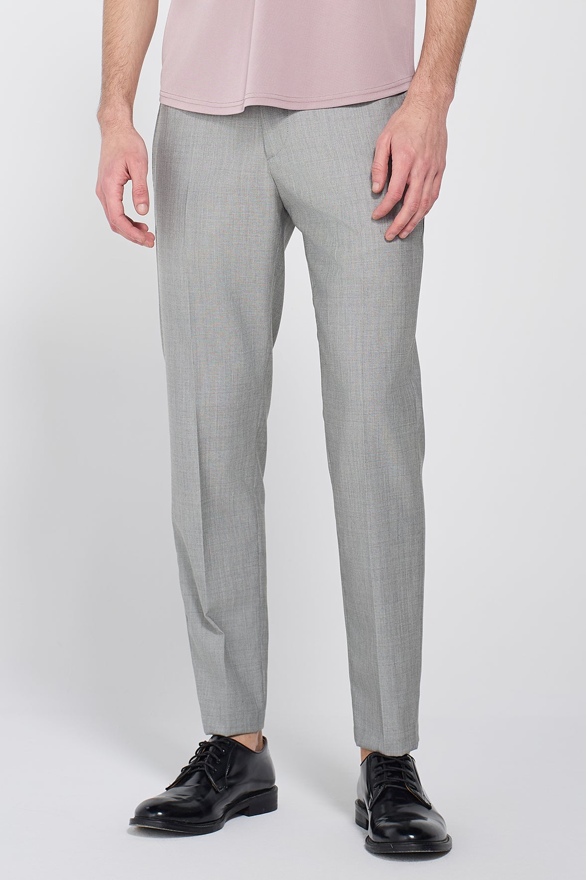 PANTALONI DA ABITO MISTO SETA