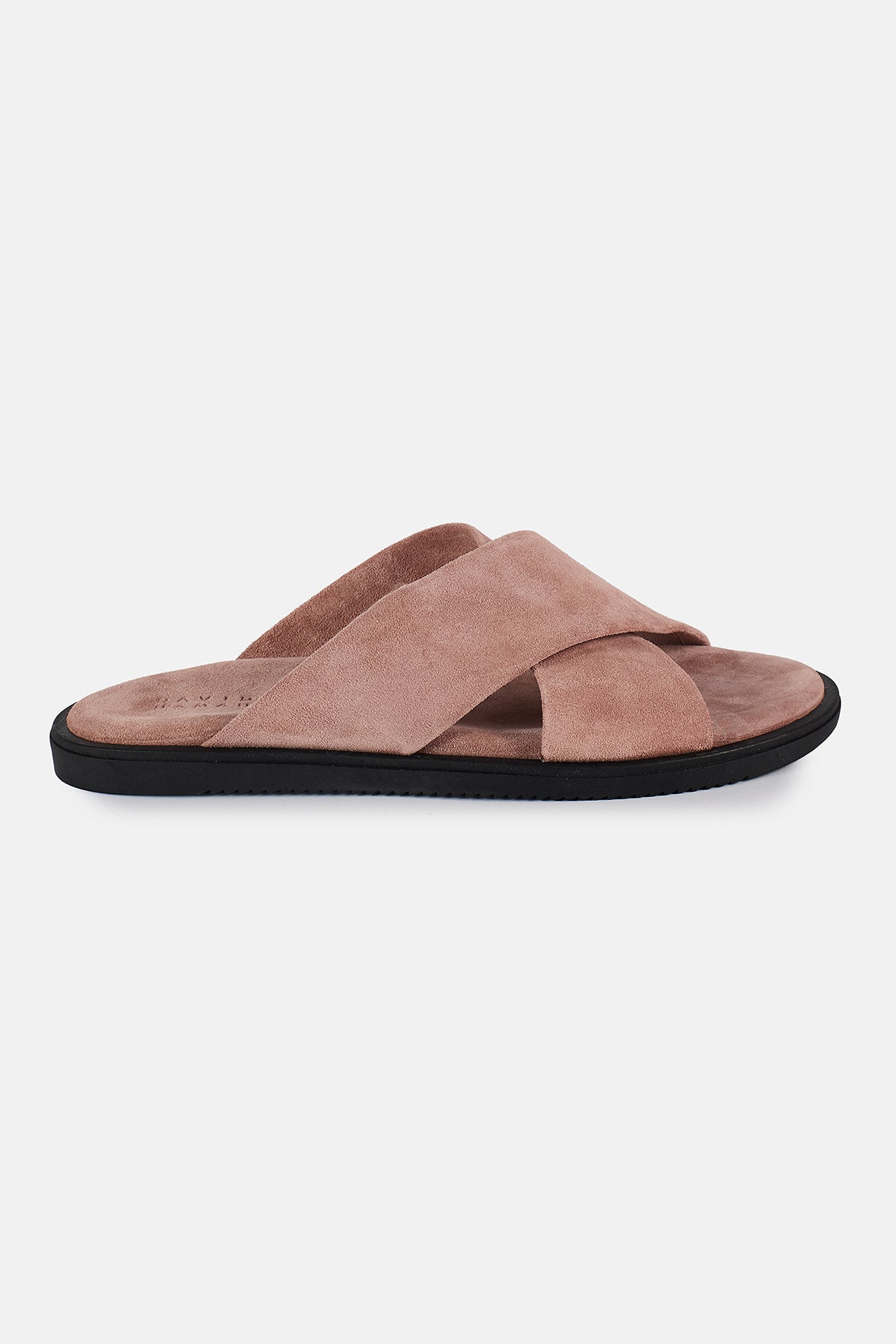 CROSSED SUEDE SANDAL