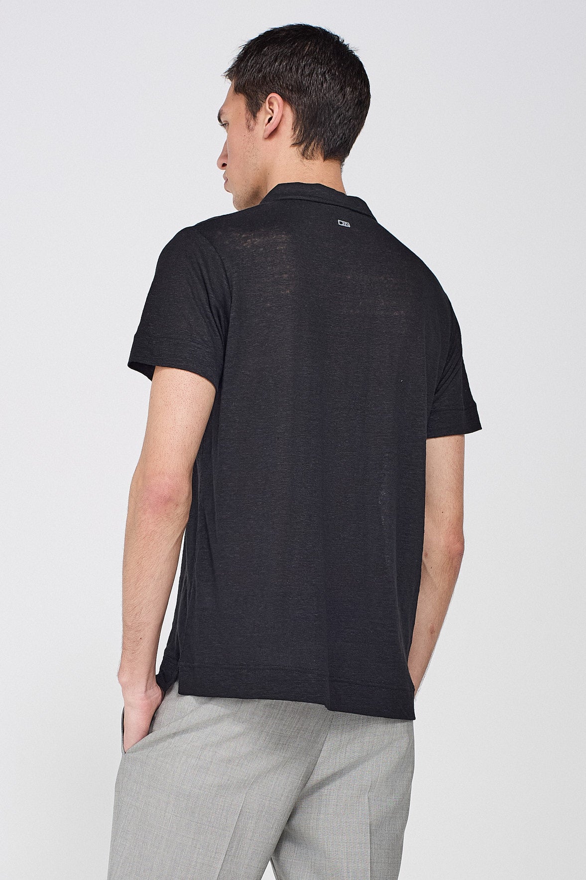 LINEN POLO SHIRT