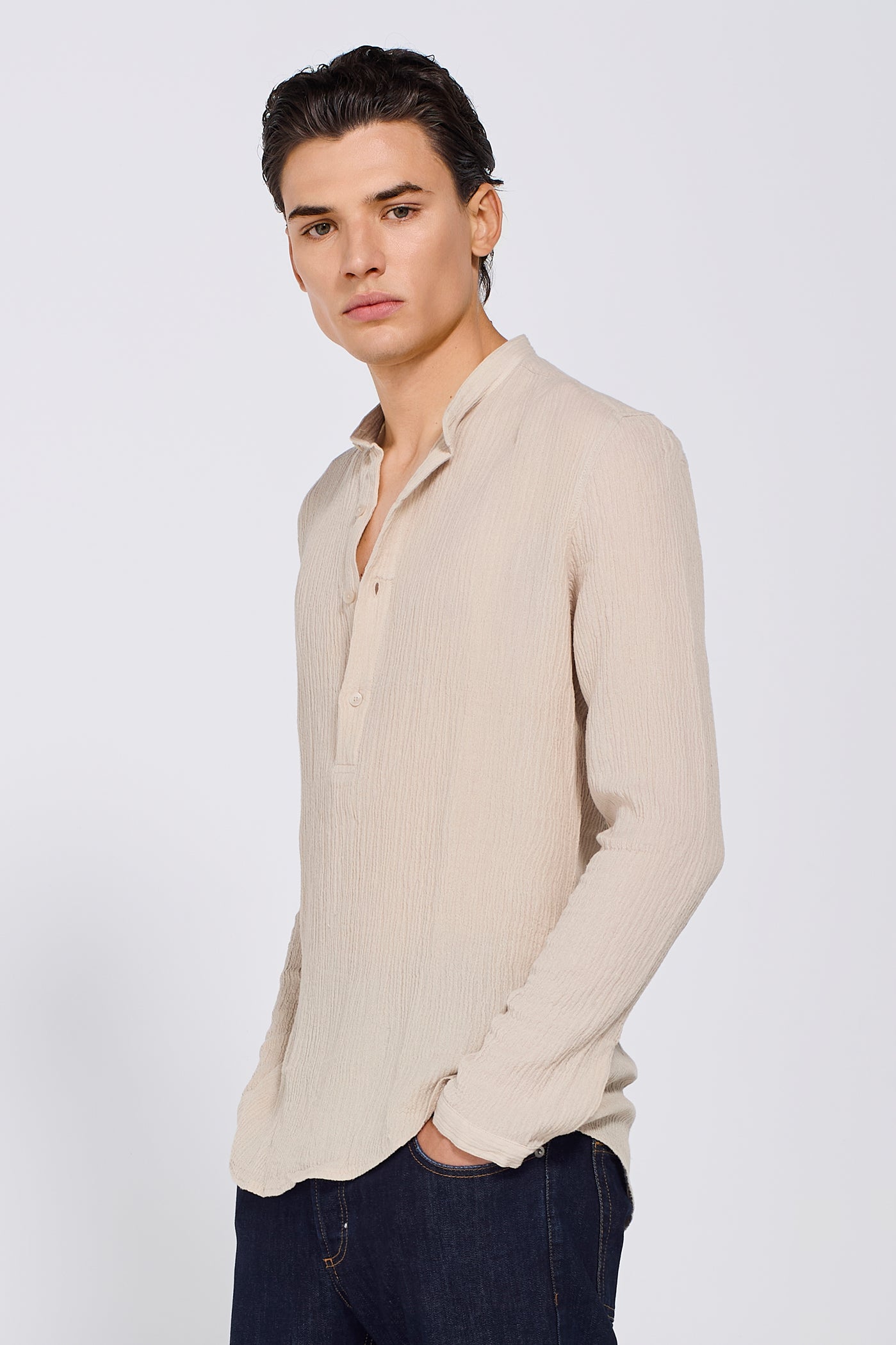 PLEATED SHIRT