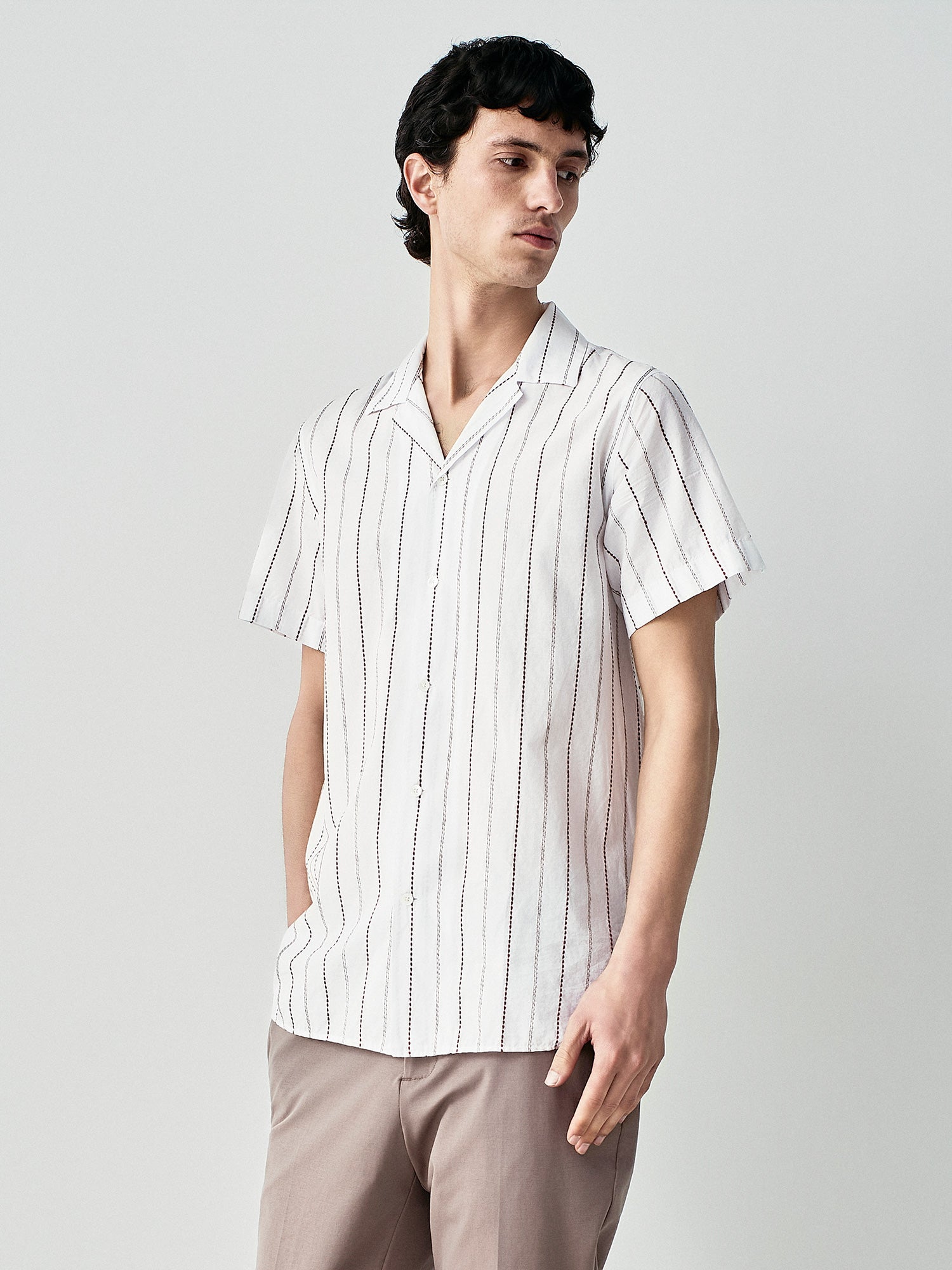 Striped cotton shirt