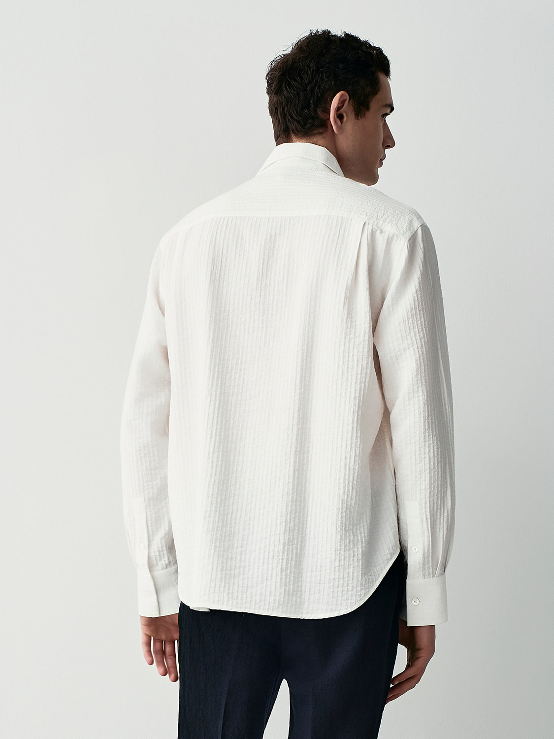 WRINKLED EFFECT RELAXED SHIRT