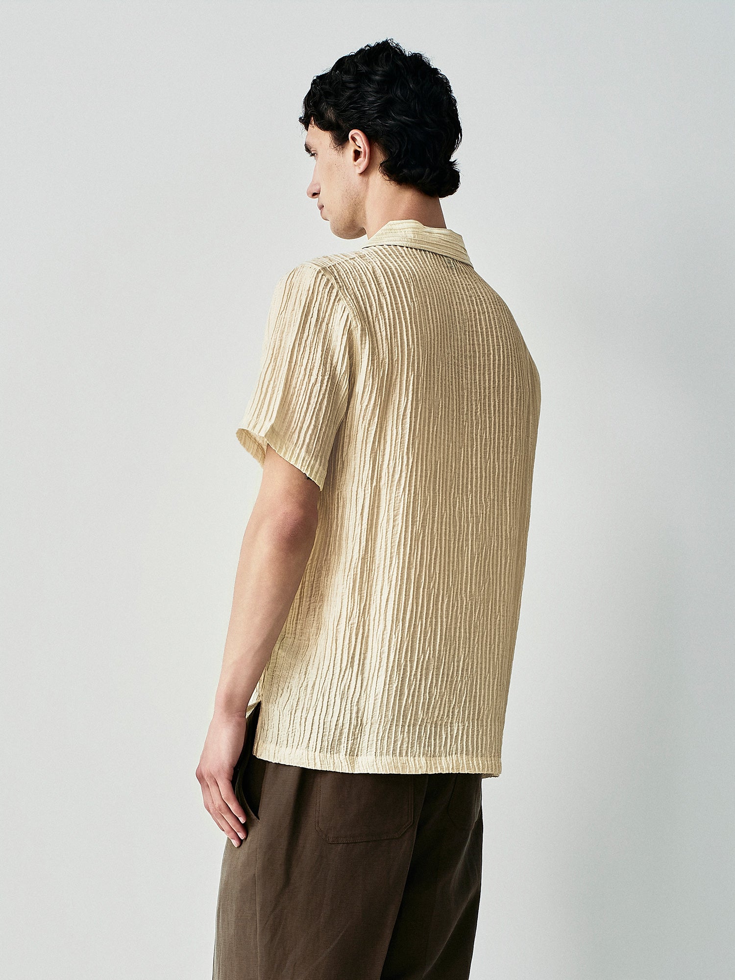 Plissè short sleeve shirt