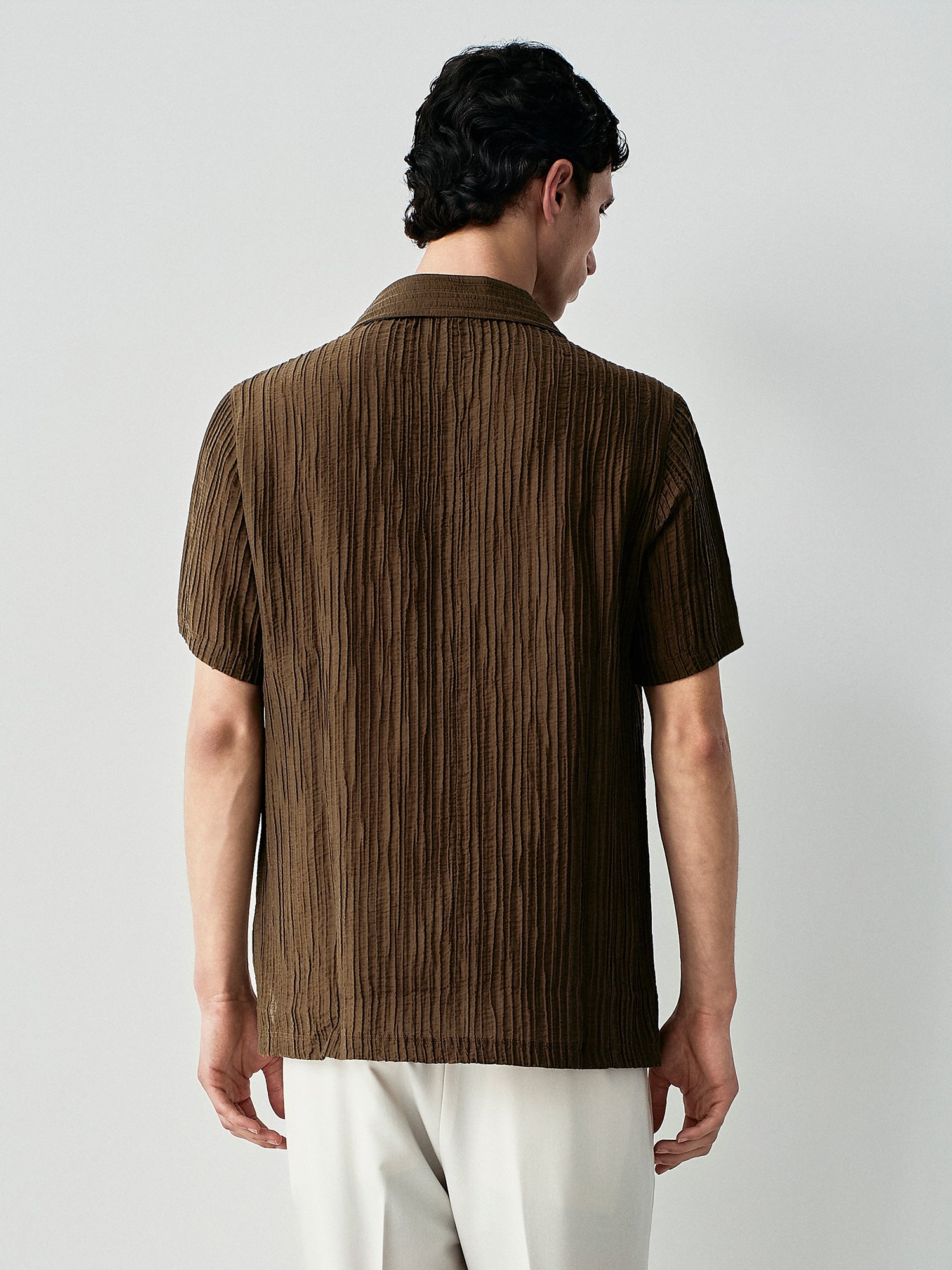 Plissè short sleeve shirt