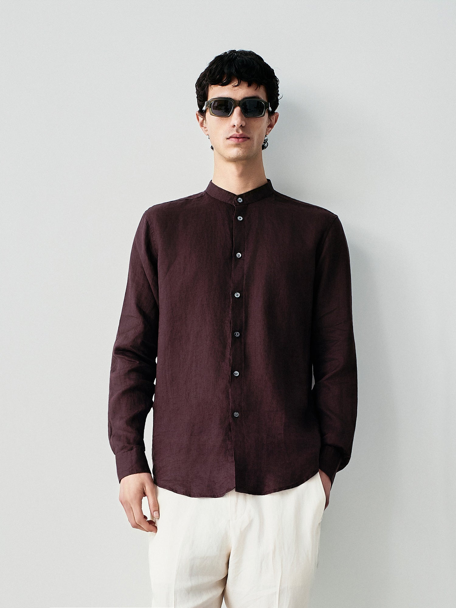 Camicia korean in puro lino