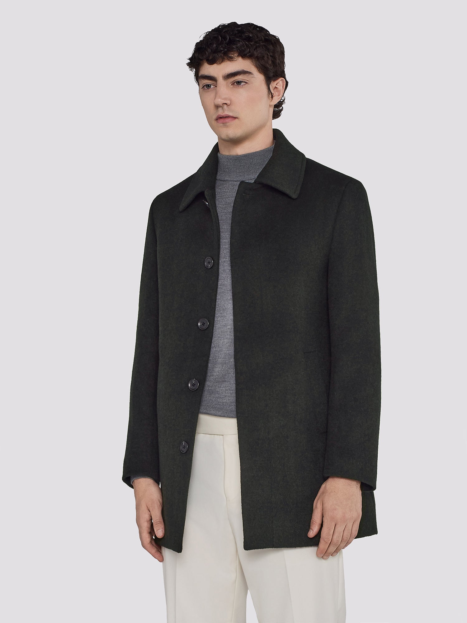 CABAN COAT IN WOOL-BLEND CLOTH