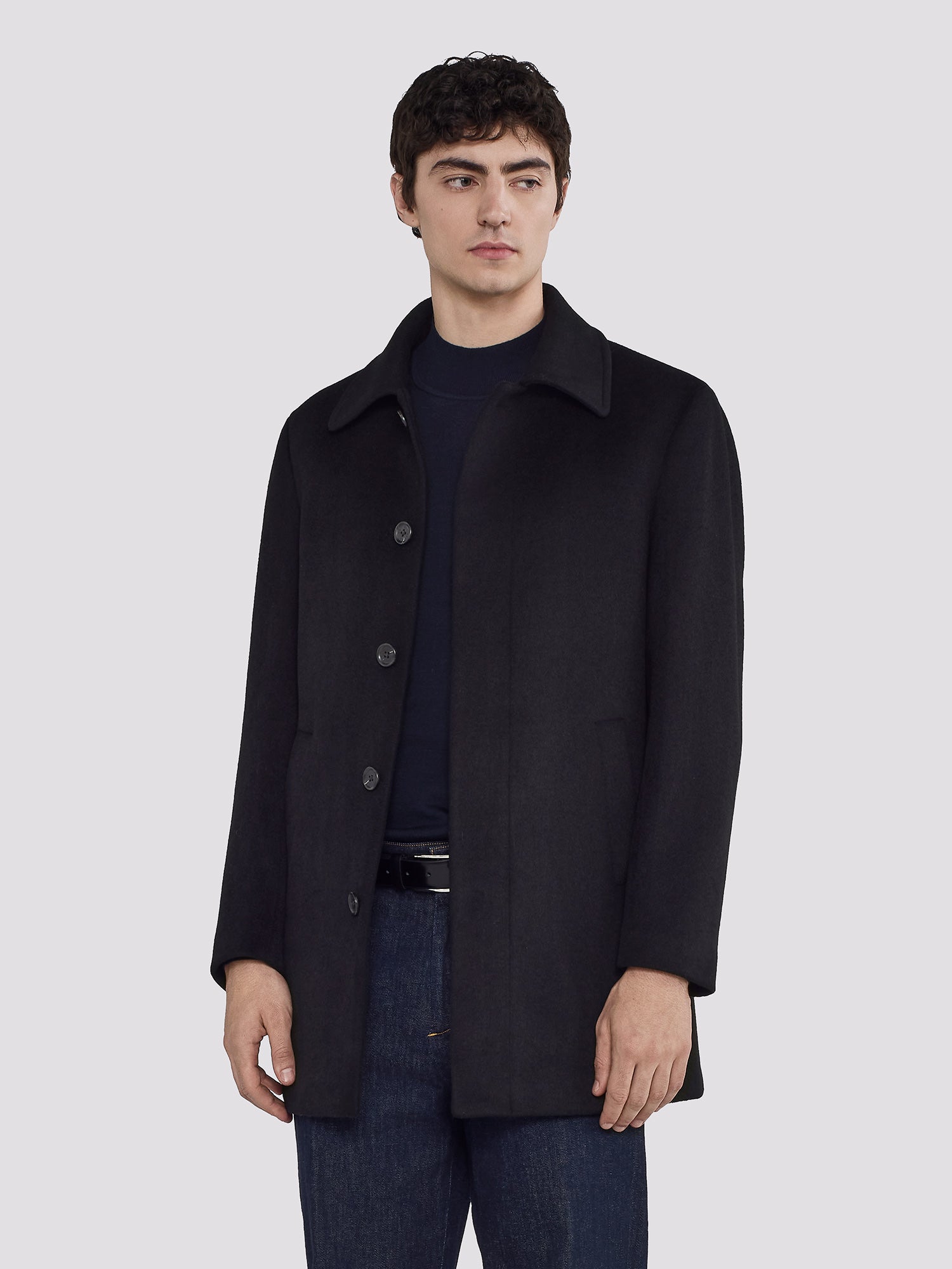 CABAN COAT IN WOOL-BLEND CLOTH