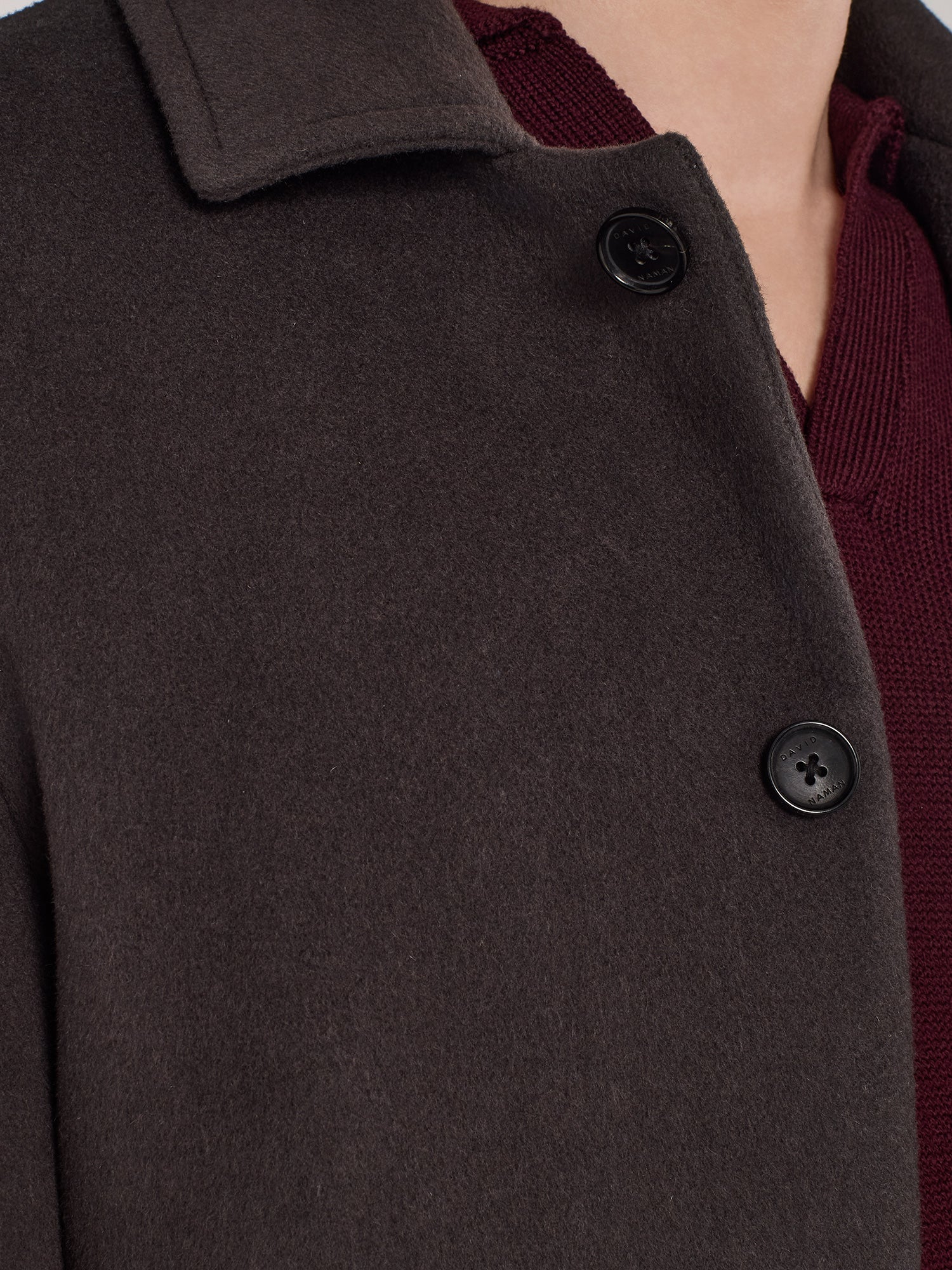 SHORT COAT WITH PATCH POCKETS