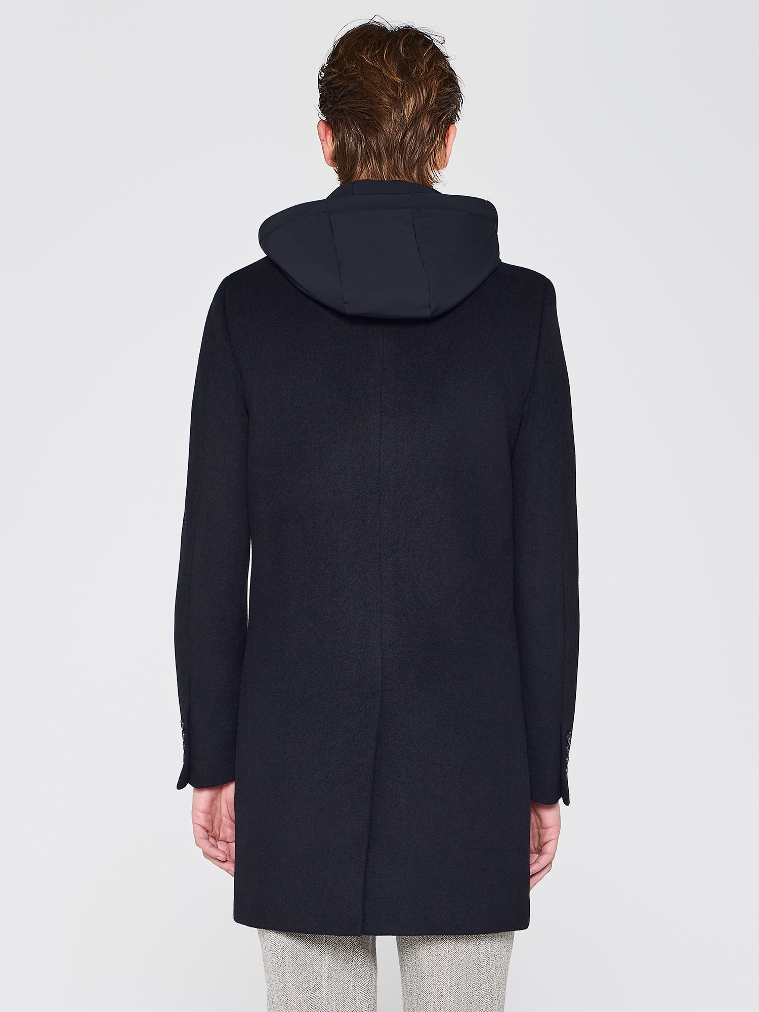 WOOL COAT WITH BIB