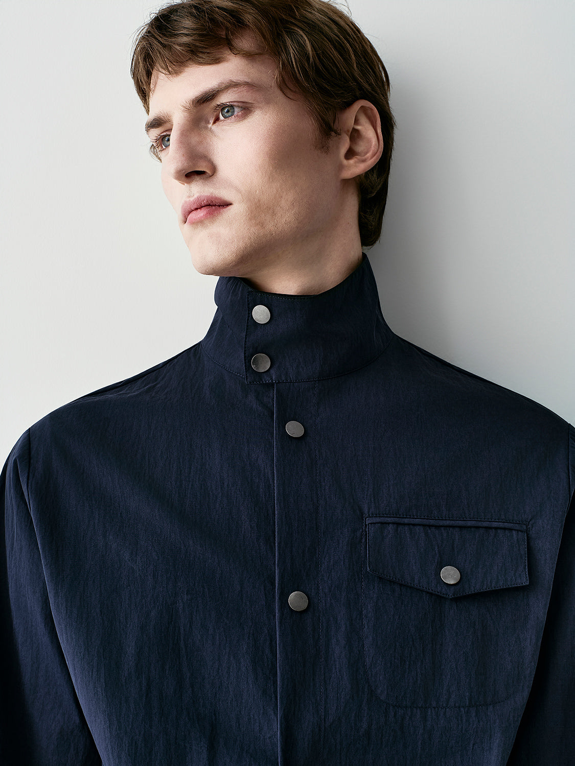 Funnel neck jacket
