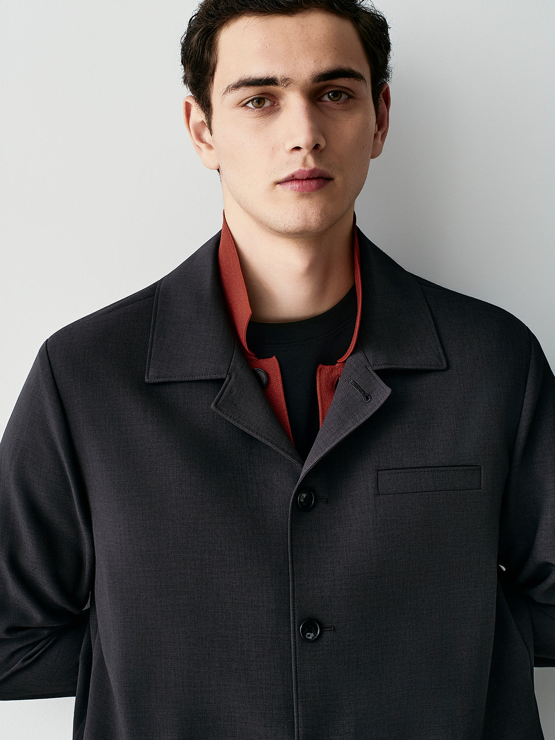 Crepe overshirt