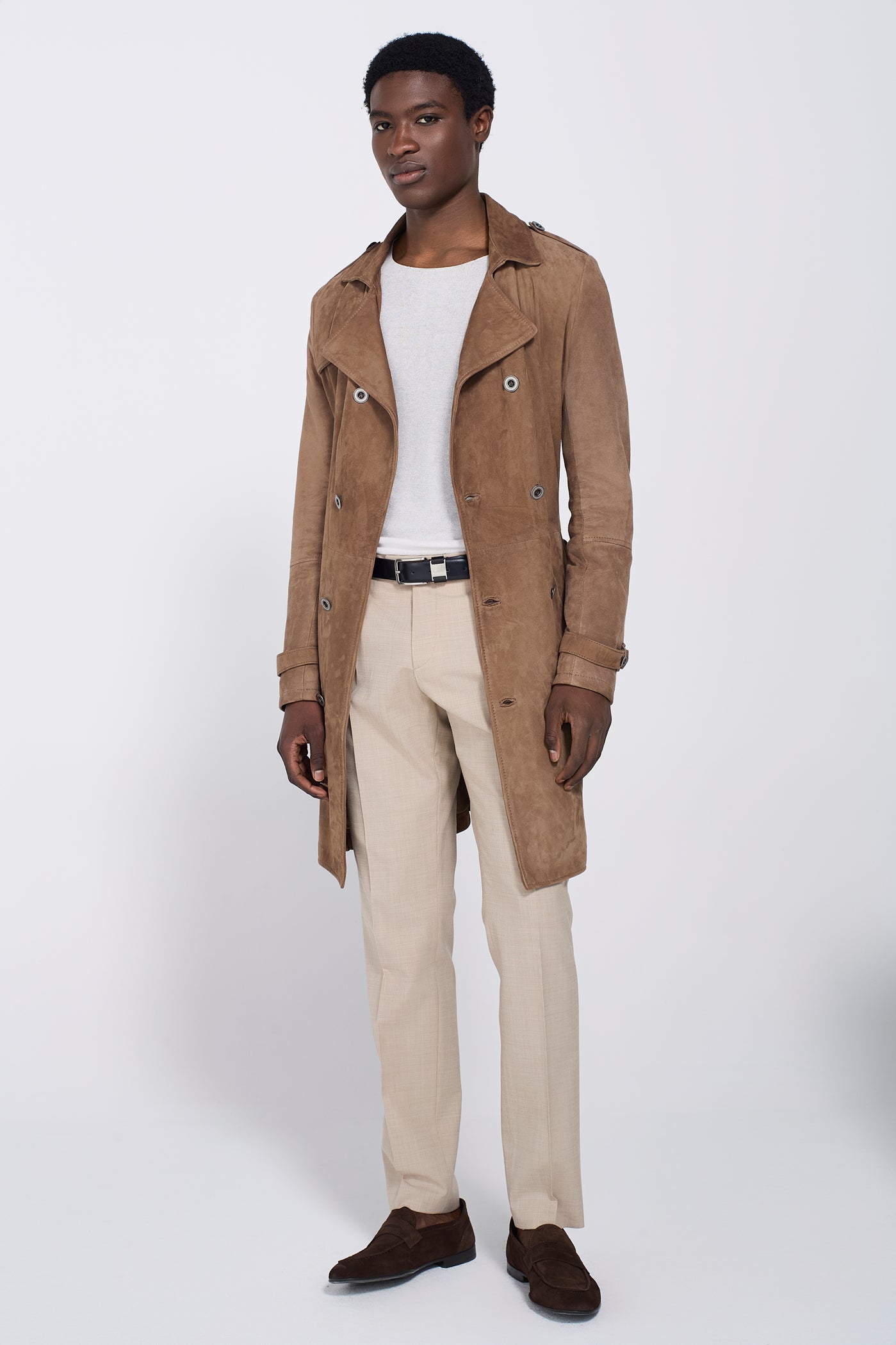 SUEDE TRENCH