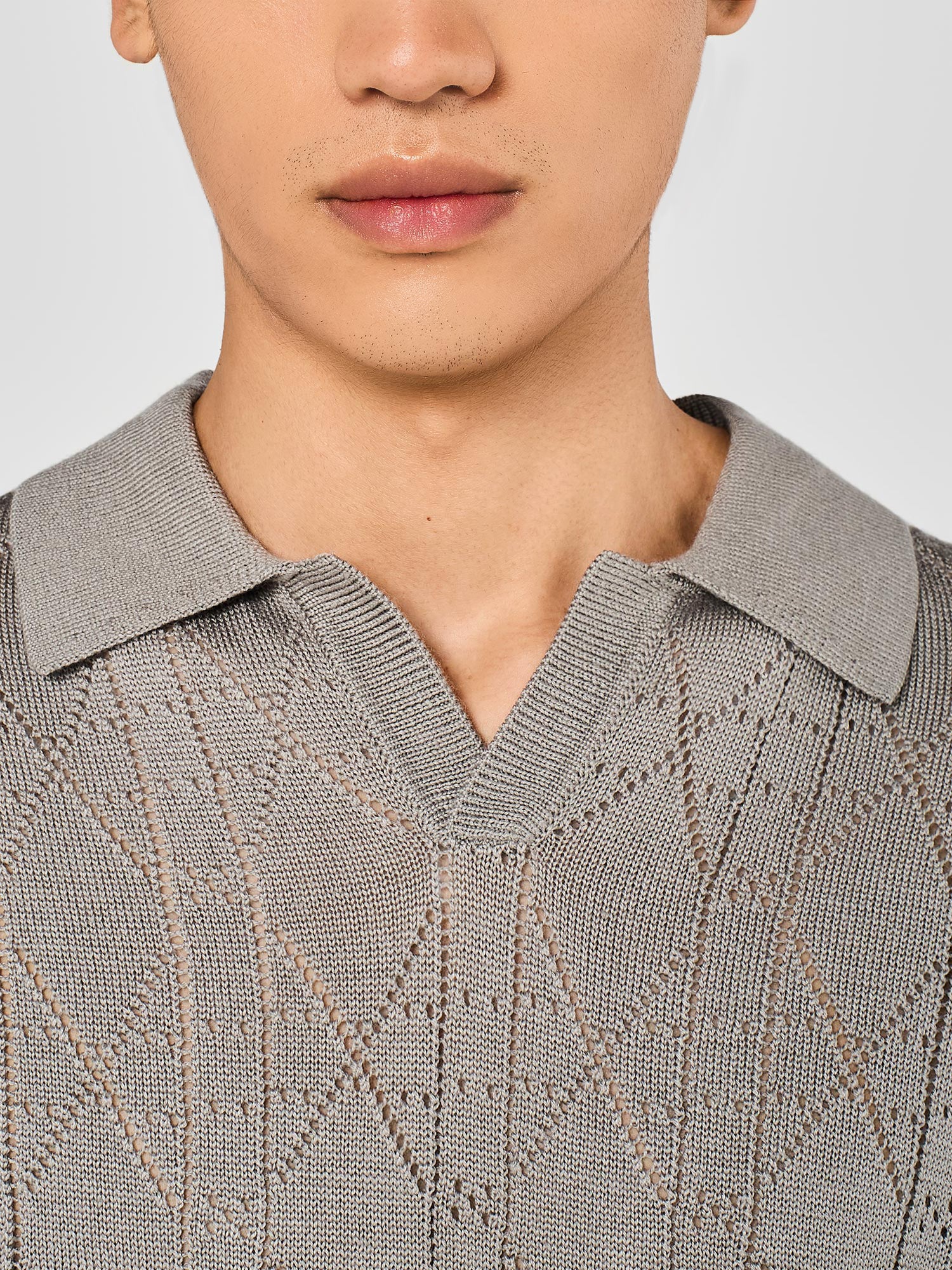 CROCHET KNIT POLO