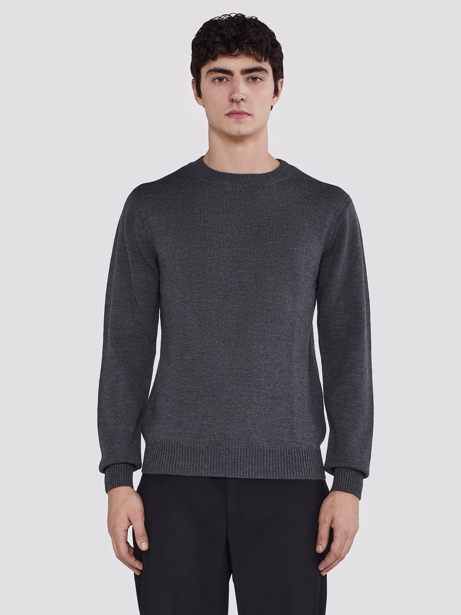 PULLOVER GIROCOLLO IN LANA