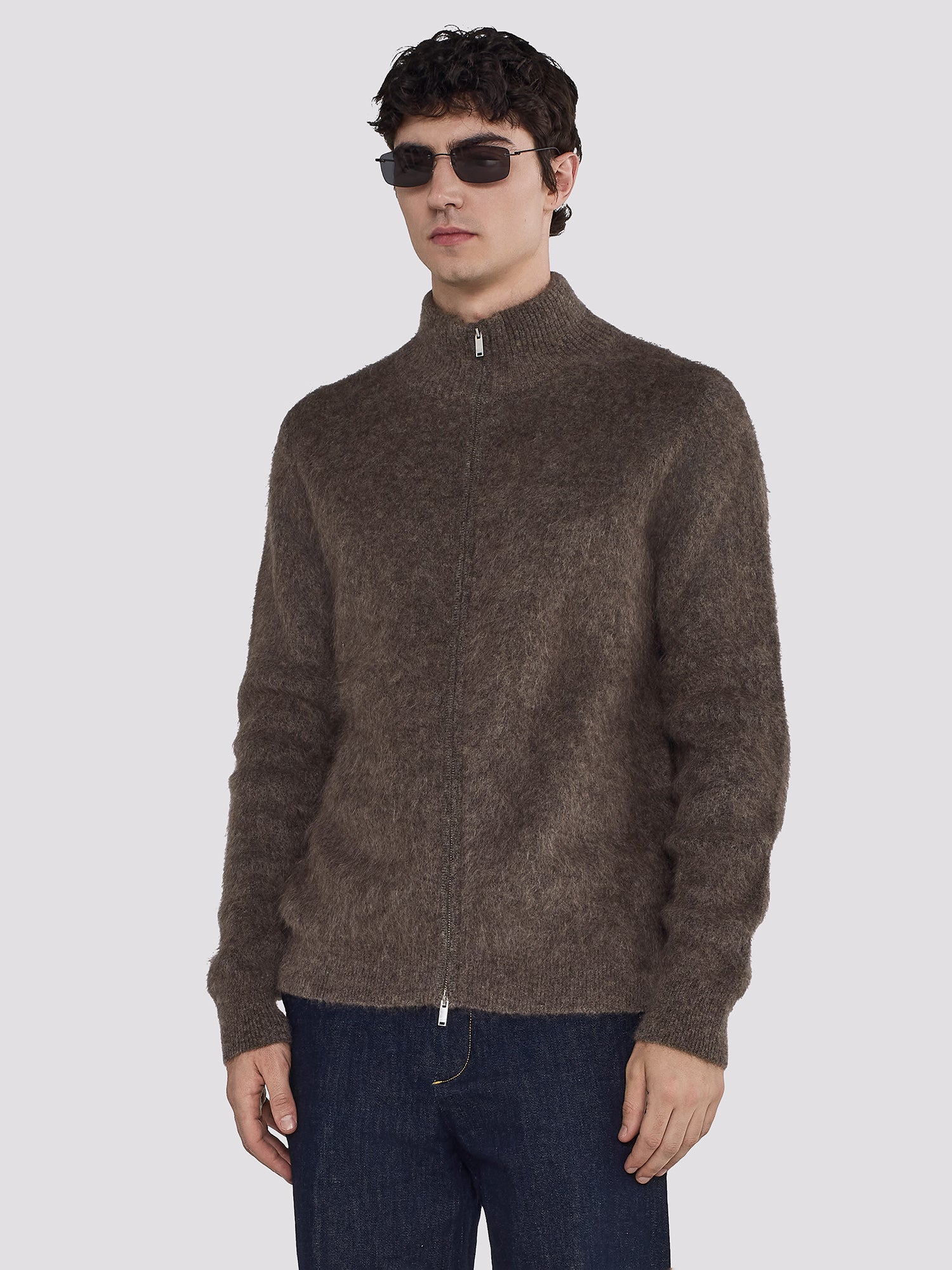 BRUSHED MOHAIR KNIT