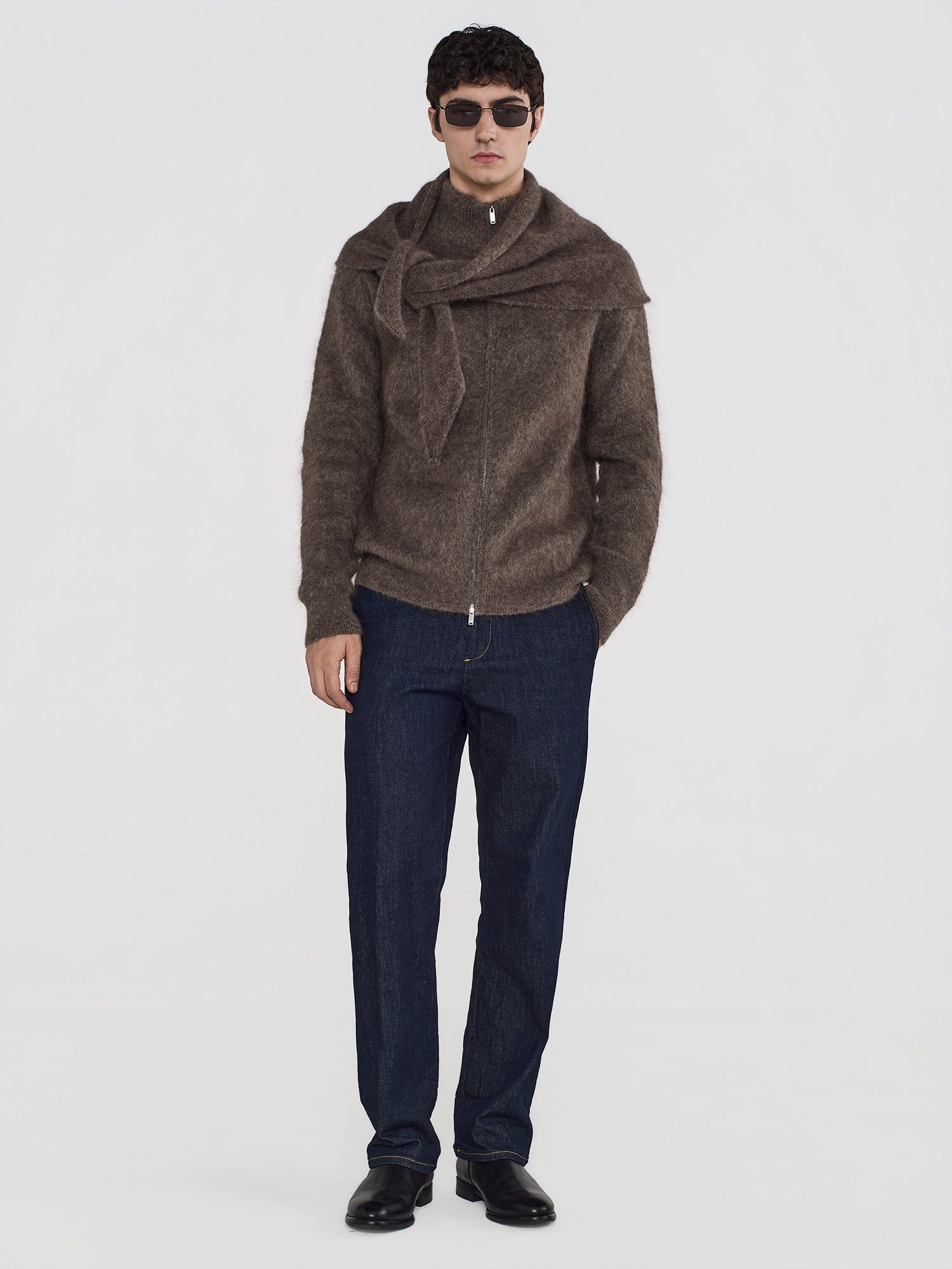 BRUSHED MOHAIR KNIT