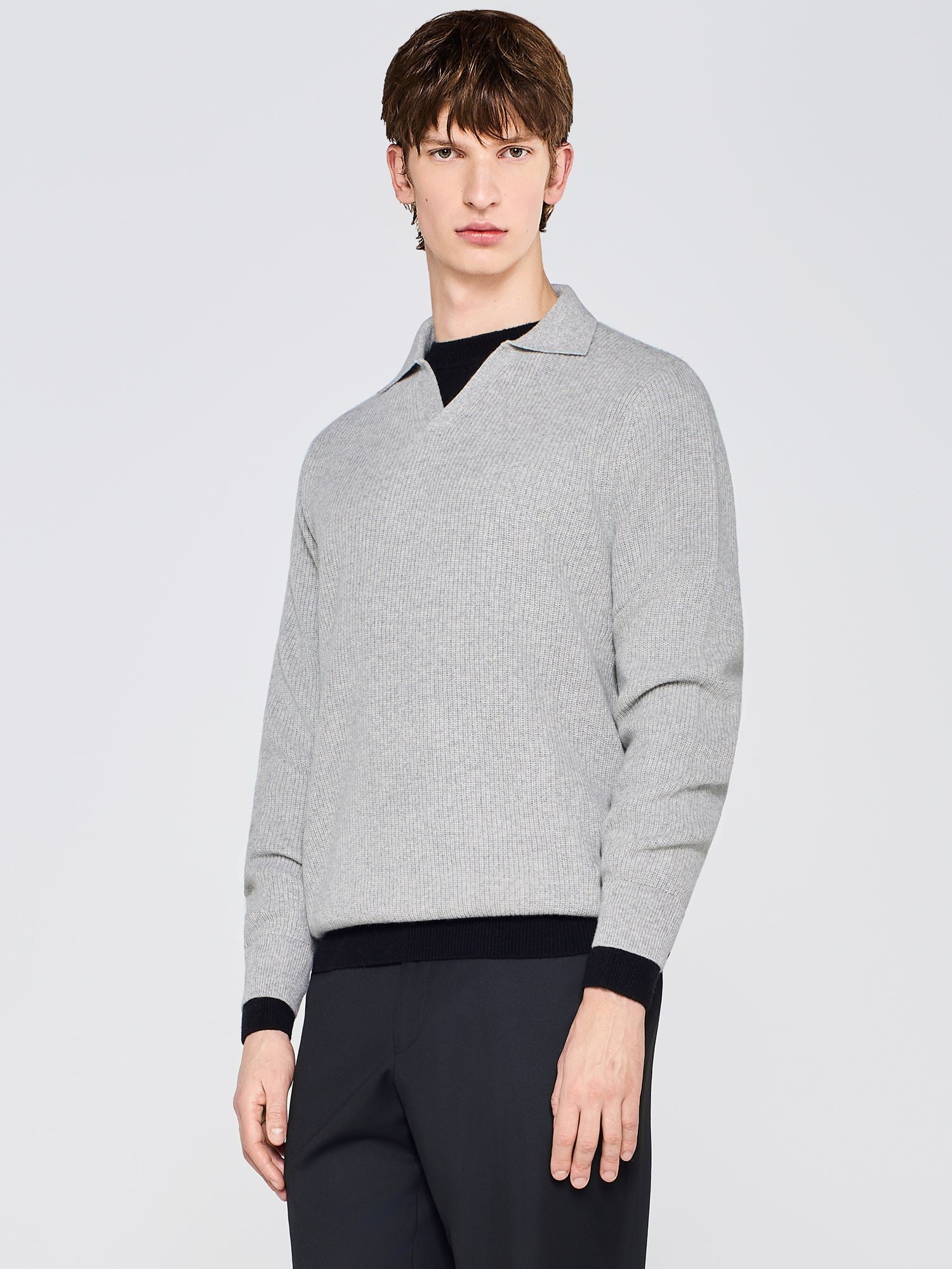 TEXTURED POLO KNIT