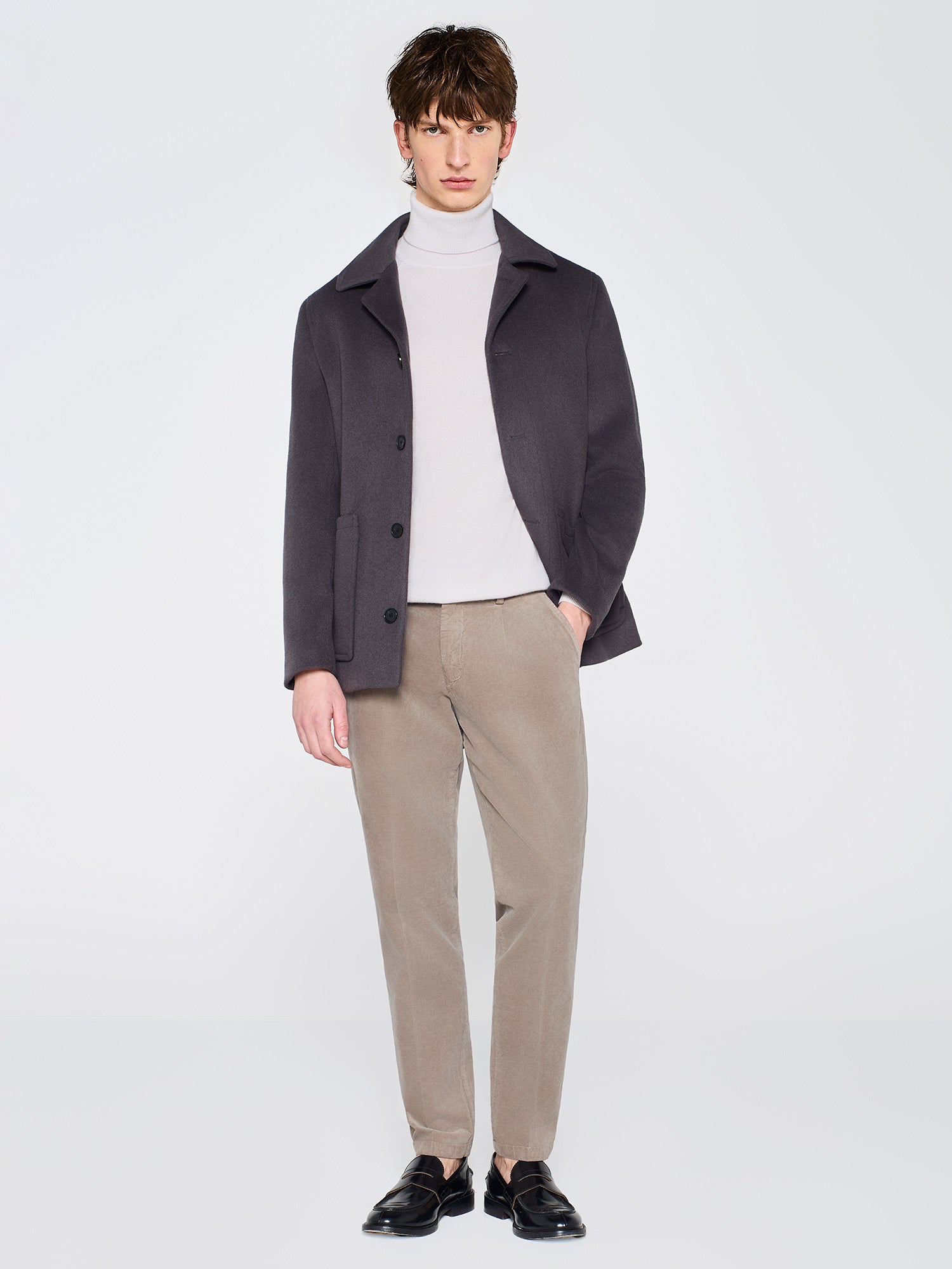 FINE KNIT HIGH NECK SWEATER