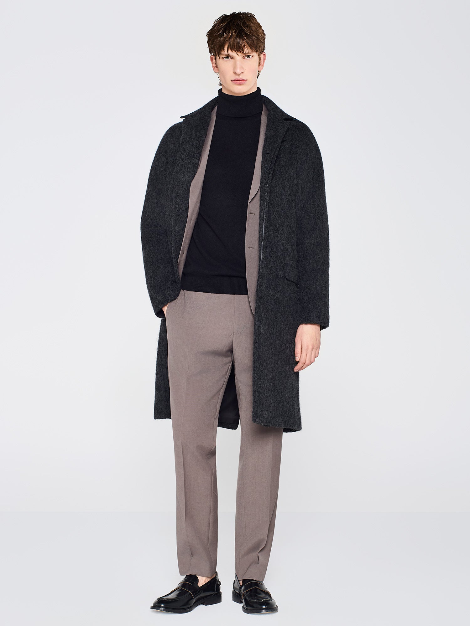 MAGLIA COLLO ALTO FINE KNIT