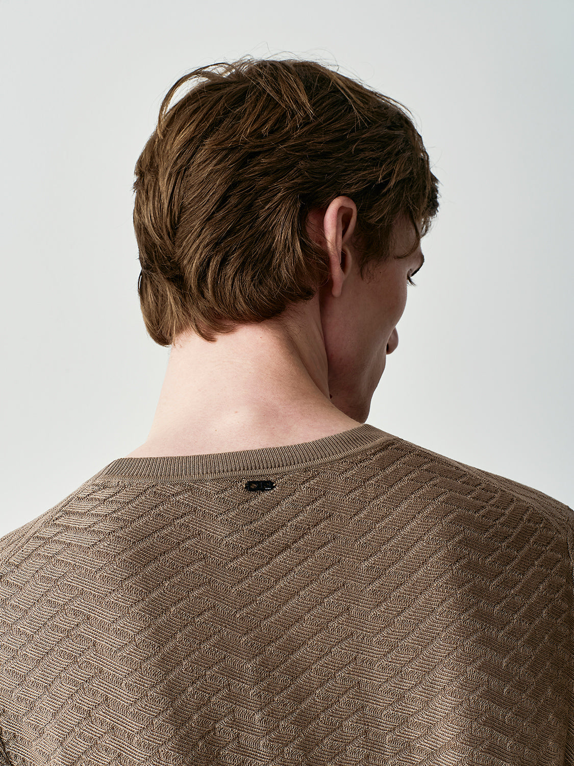 Textured cotton t-shirt