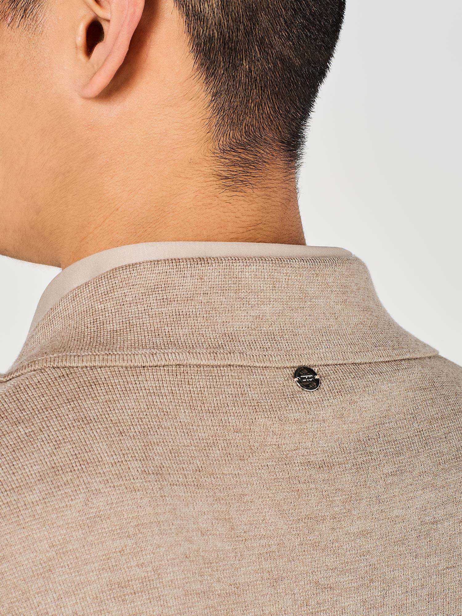 DOUBLE-BREASTED KNIT BLAZER