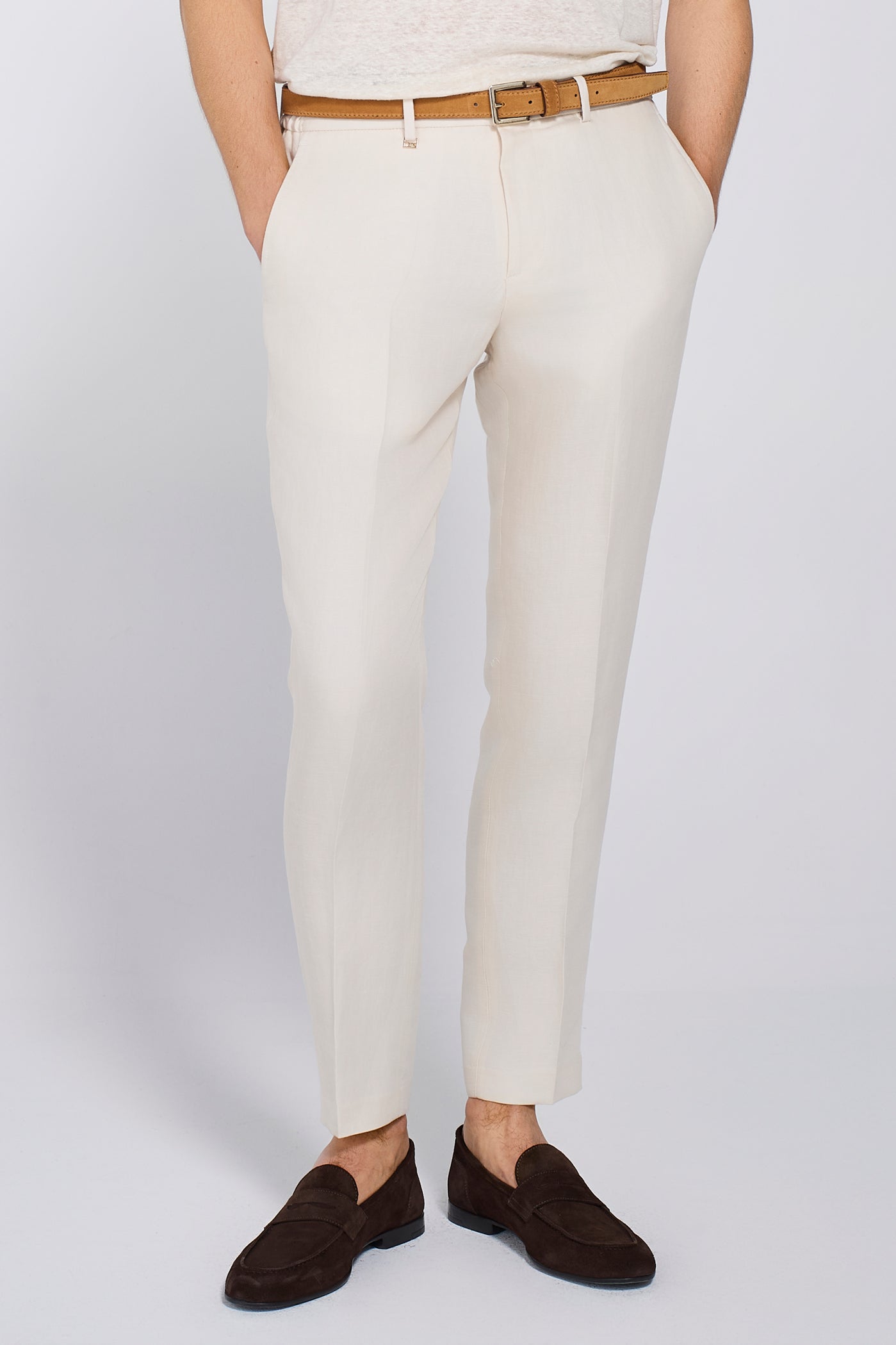 PANTALONI DA ABITO IN FRESH LINEN