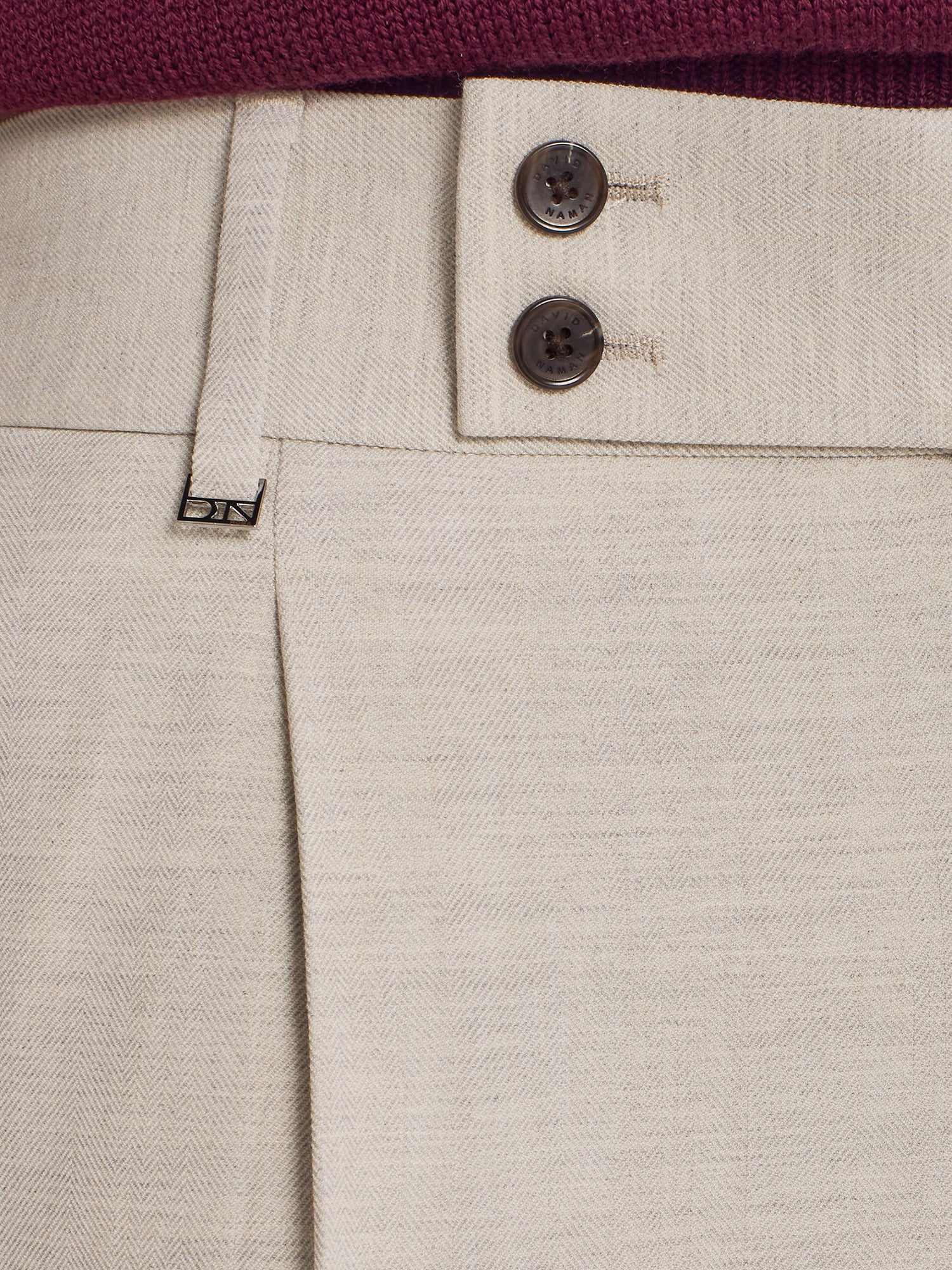 PANTALONE SARTORIALE TRAMA CHEVRON