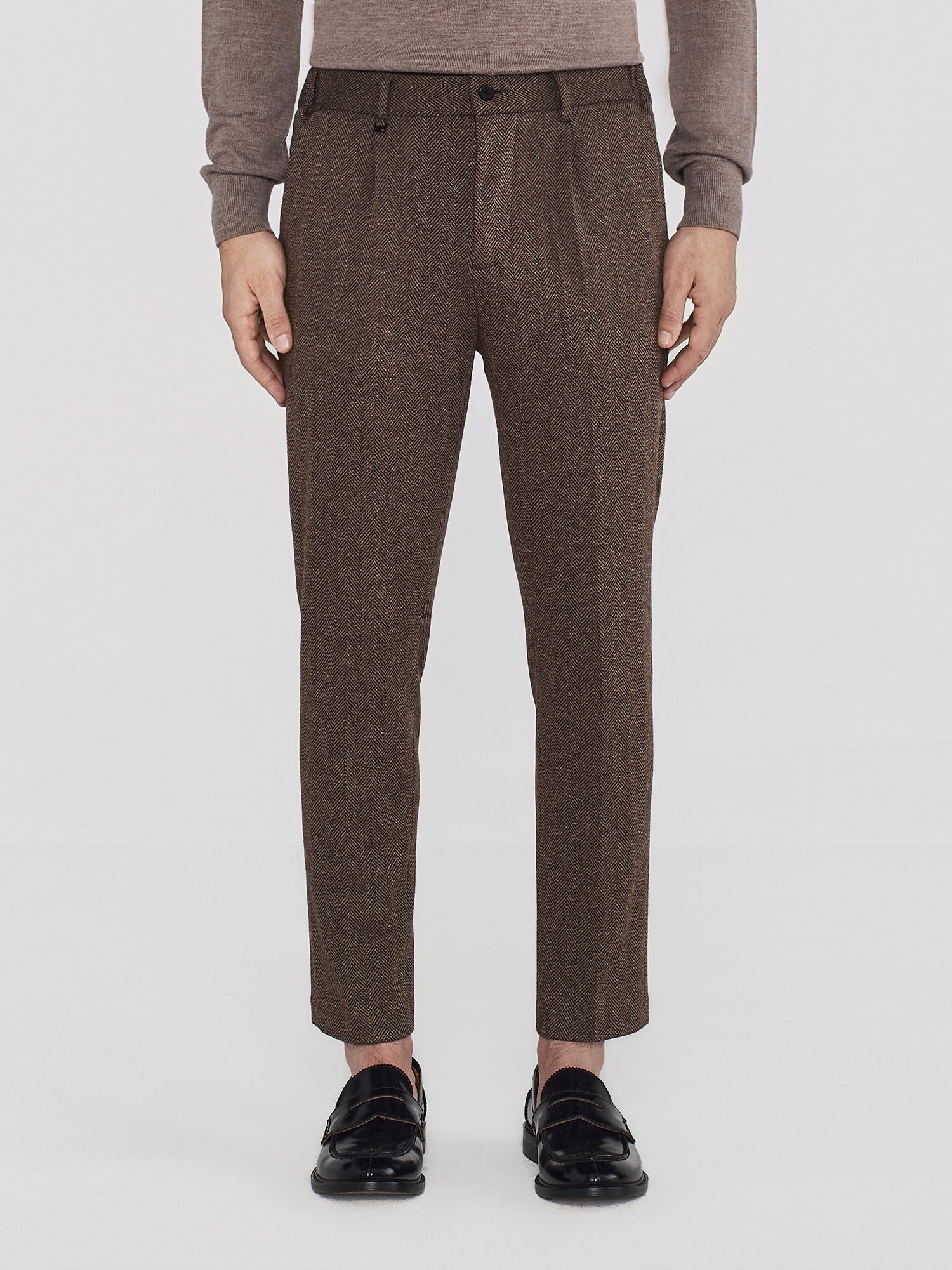 JERSEY FLANNEL TROUSERS