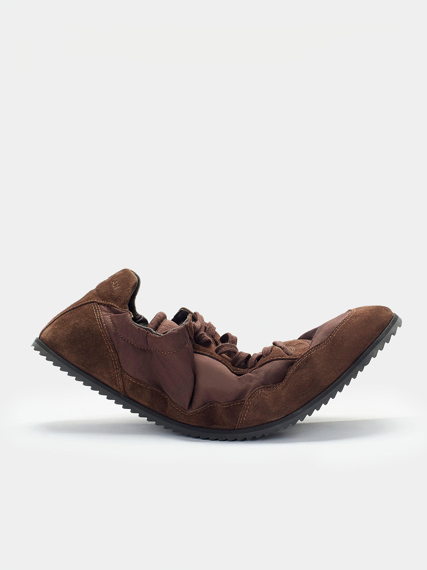 Sneakers in nylon e suede