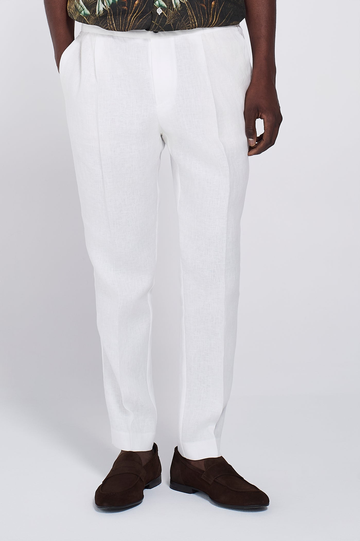 PANTALONE IN LINO CON COULISSE